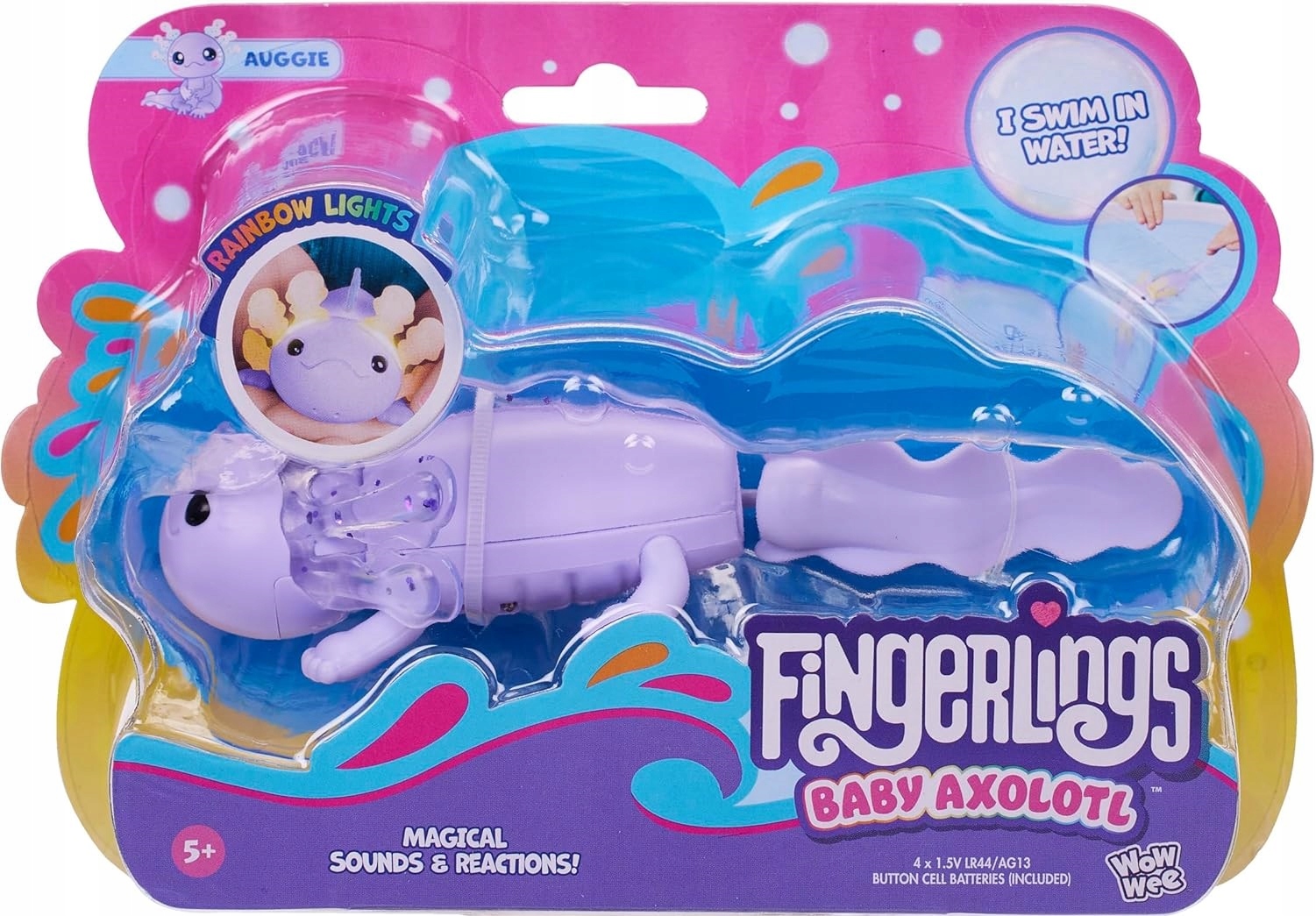 FINGERLINGS Axolotl Purple – Interaktywna figurka akcji dla dzieci