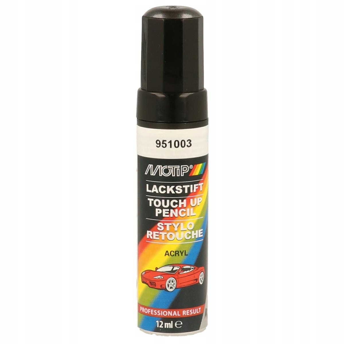 LAKIER MOTIP BLACK 951003 METALLIC 12ML – Wysokiej jakości lakier akrylowy