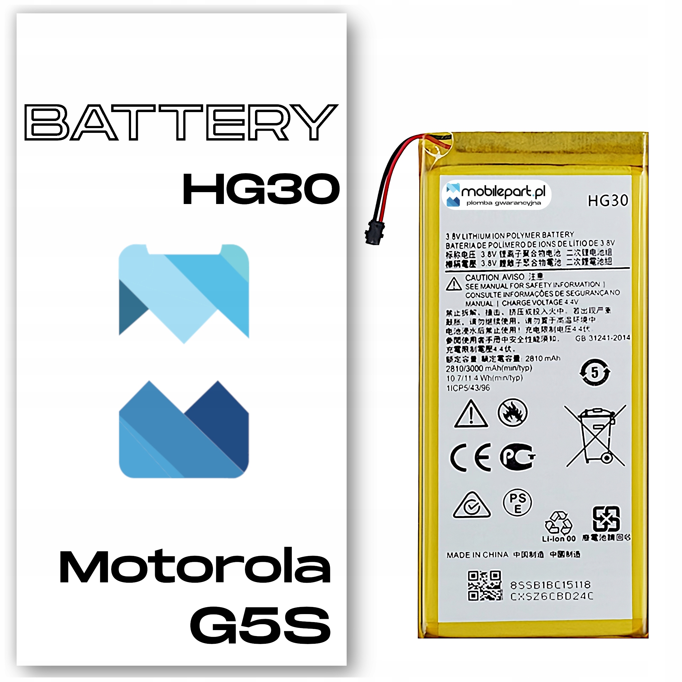 Bateria do Motorola G5S XT1793 – Nowy Akumulator HG30 dla Twojego smartfona