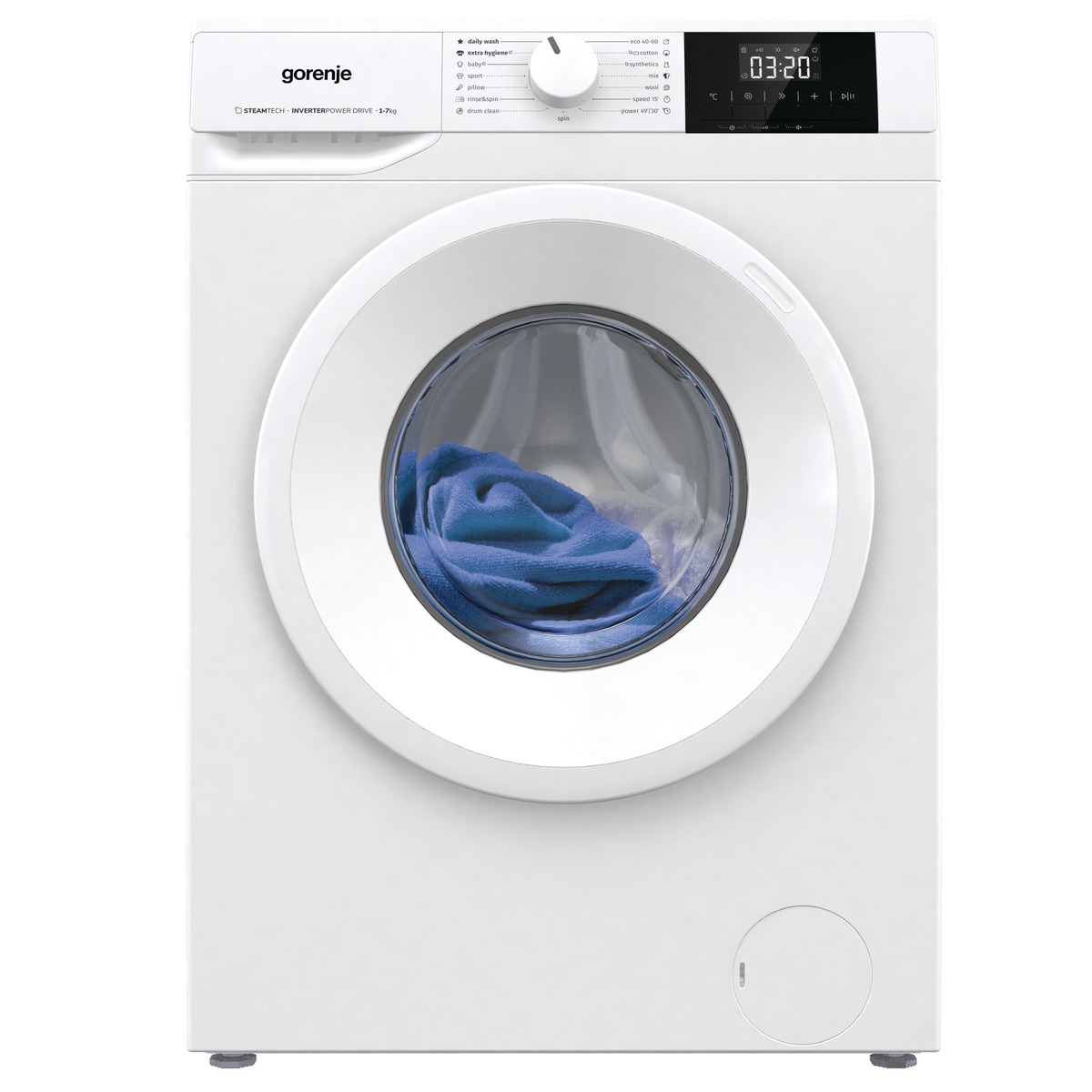 Pralka wolnostojąca Gorenje WNGPI72SBS – Wydajność i nowoczesność w Twoim domu