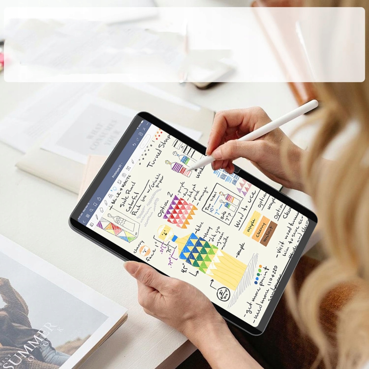 Matowe wykończenie – Imitacja prawdziwego papieru