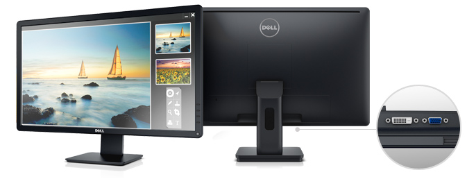 24-calowy monitor firmy Dell | E2414H — wspaniała ostrość.