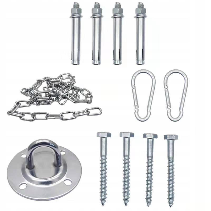 Metalowy zestaw do montażu hamaków i huśtawek