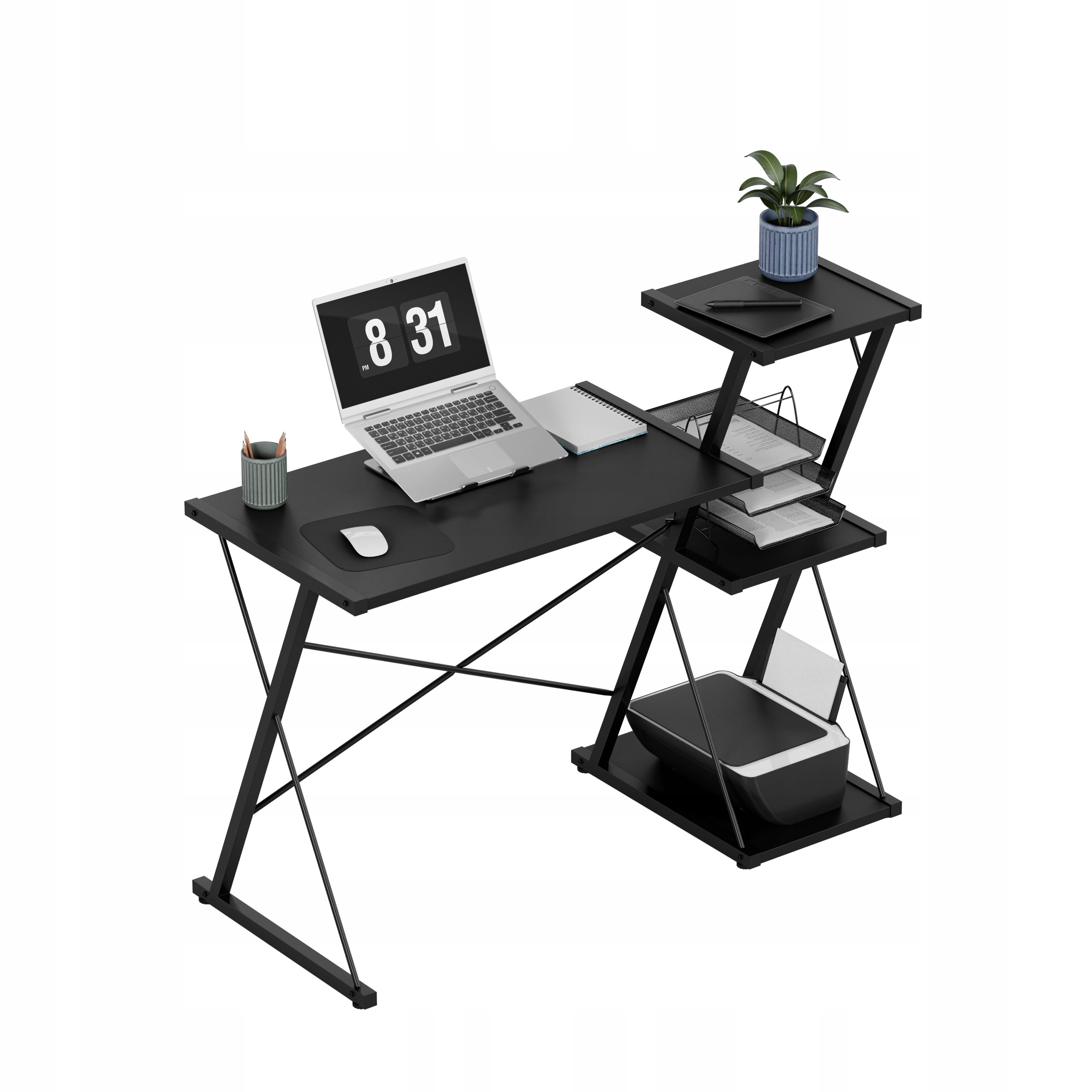 Biurko Mark Adler Leader 3.5 czarny – Nowoczesne i funkcjonalne rozwiązanie do biura