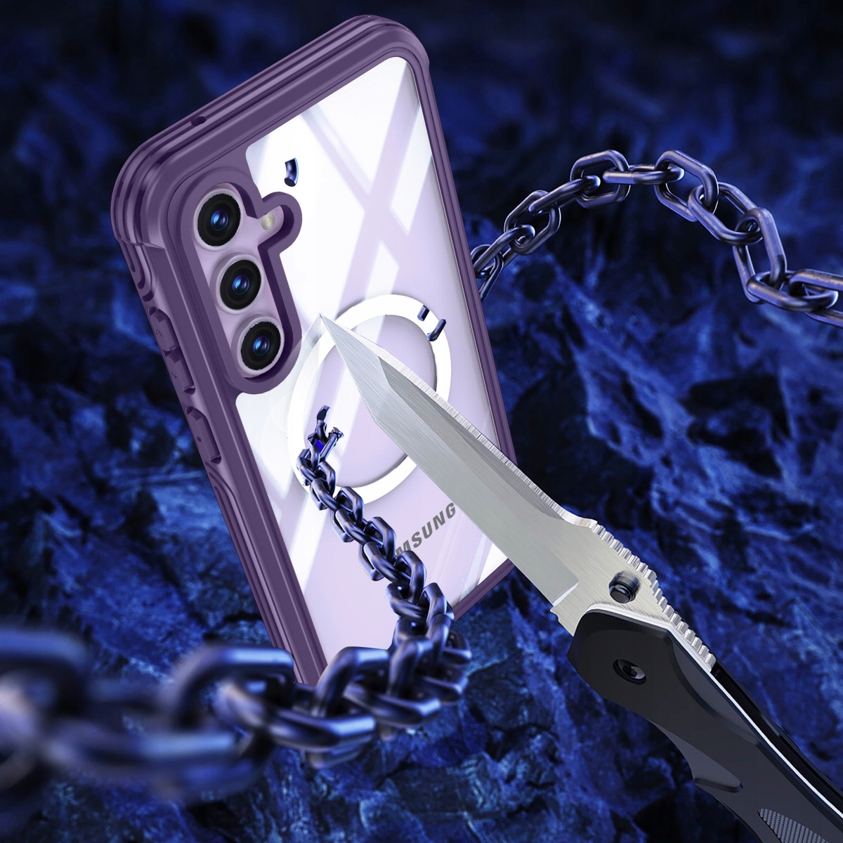 Elegancki fioletowy kolor – Nowoczesny wygląd dla Twojego telefonu