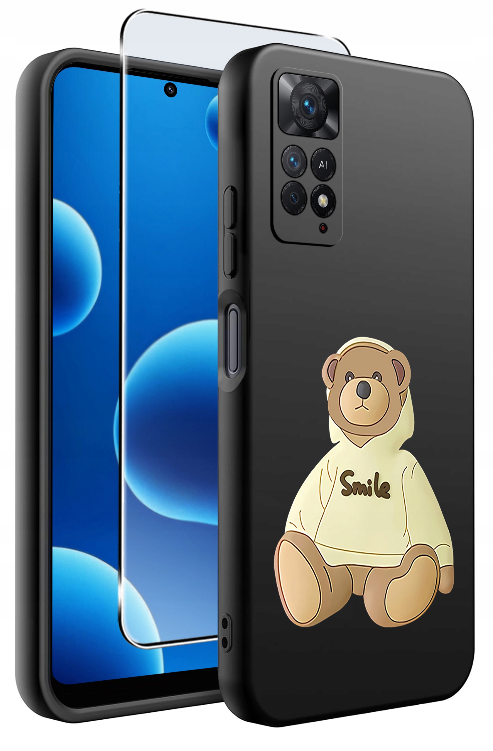 ETUI do Xiaomi Redmi Note 11 Pro | WZORY | SILIKONOWE MATT CASE + SZKŁO HARTOWANE 9H