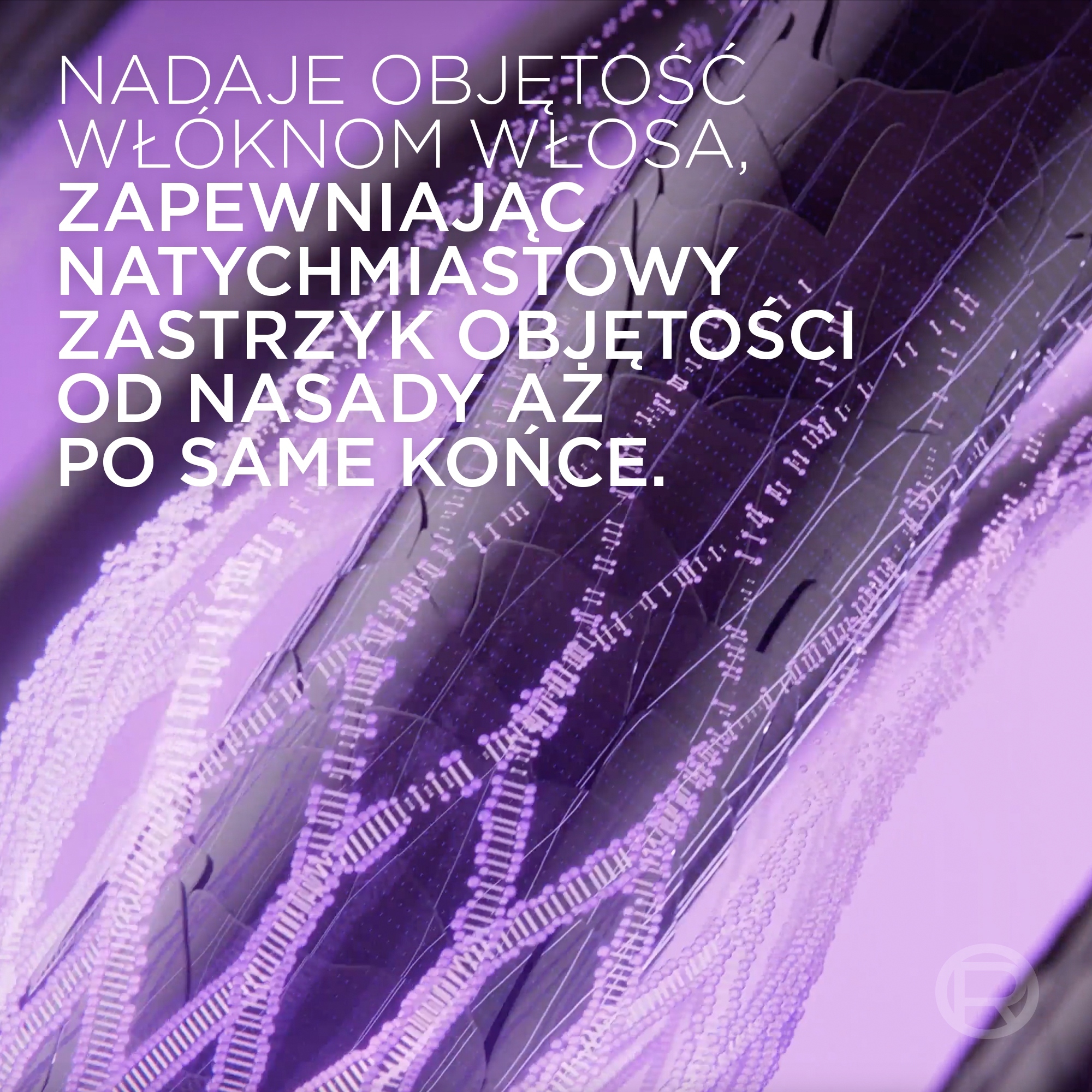 Efekt uniesienia włosów u nasady do 72 godzin