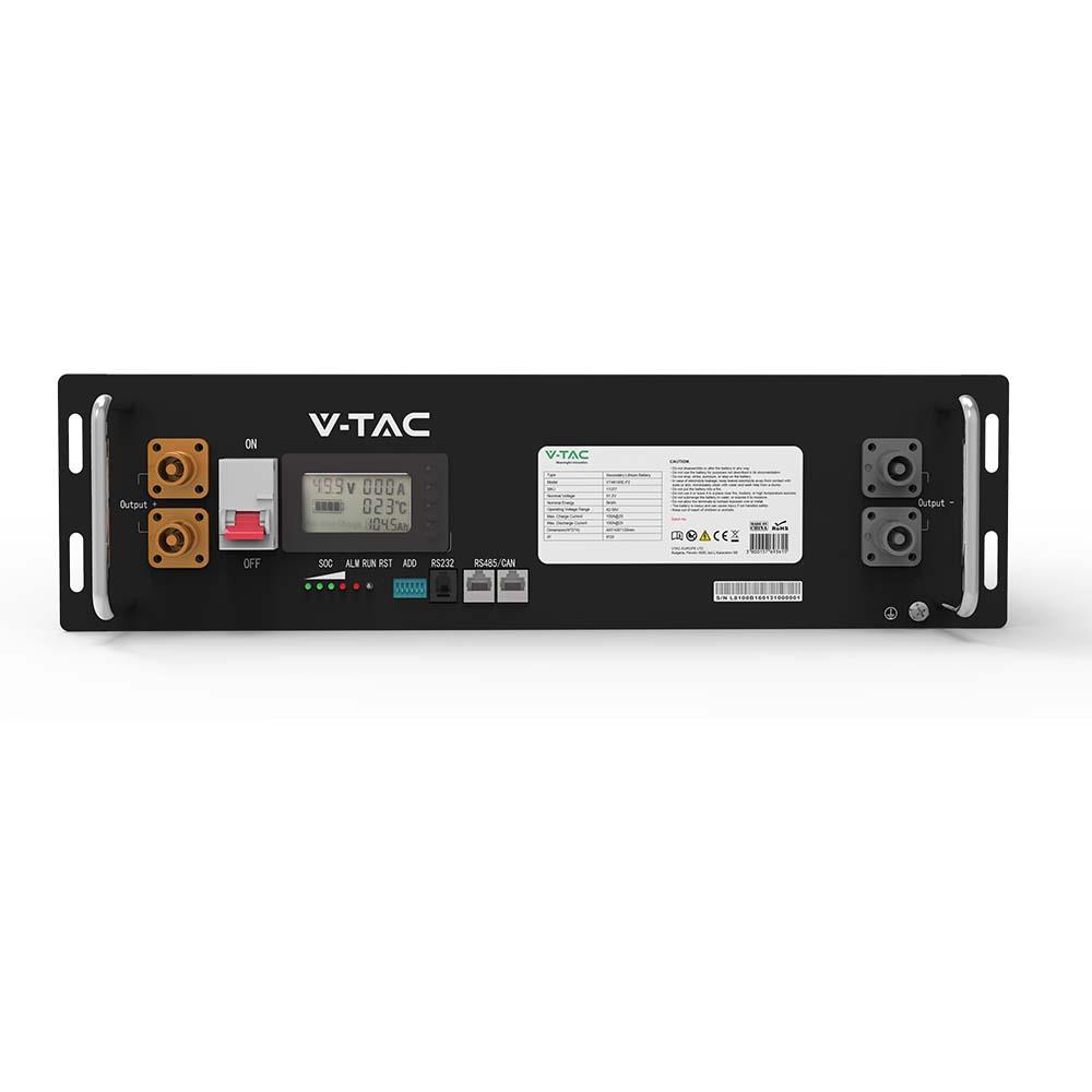 Magazyn Bank Energii V-TAC VESTWOODS Powerbank RACK 100Ah 5,12kWh LiFePO4 – Efektywne gromadzenie energii