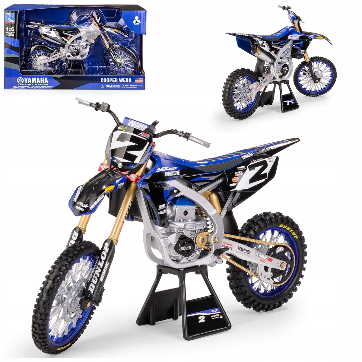Yamaha YZ450F Star Racing 2022 Cooper Webb – Model w skali 1:6 dla prawdziwych fanów