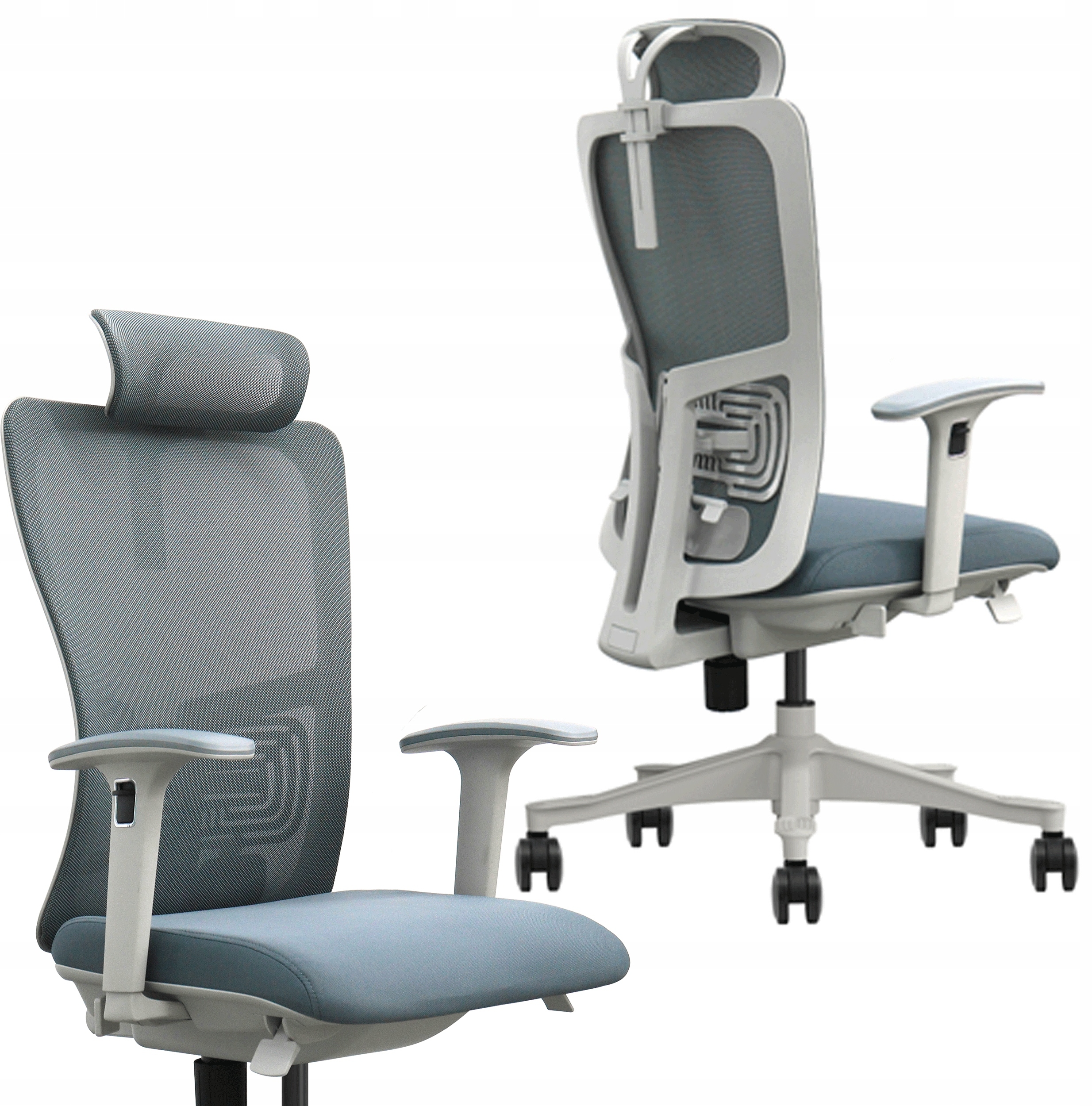 Fotel biurowy gamingowy obrotowy regulowany szary SK5BH Premium – Komfort i styl w Twoim biurze