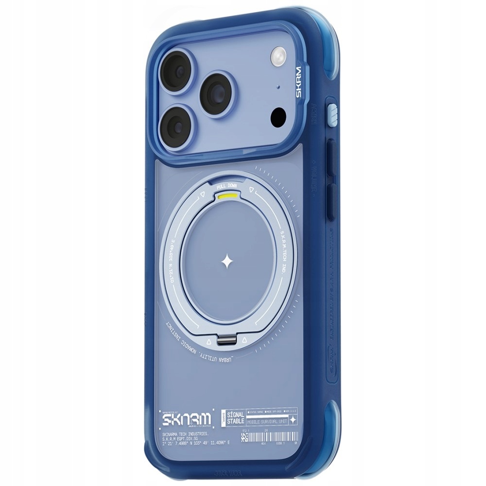 Etui Atlas MagSafe + Rotating Kick Stand do iPhone 18 Pro / 17 Pro niebieski – Ochrona i styl w jednym
