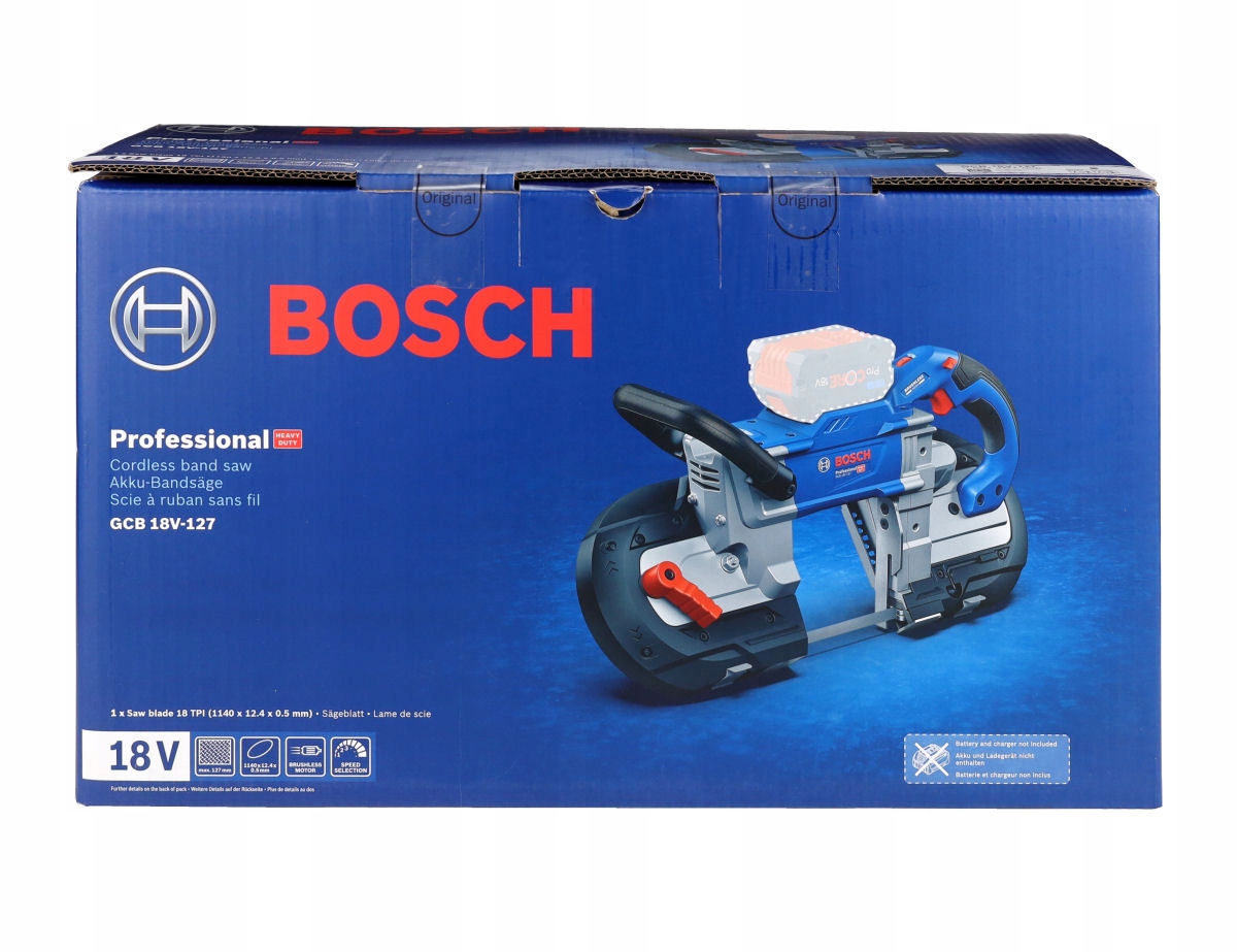 Akumulatorowa pilarka taśmowa Bosch GCB 18V-127 Professional – Wydajność i mobilność w jednym