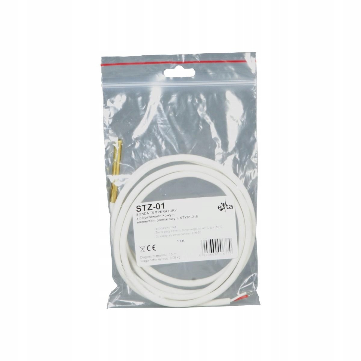 Sonda temperatury KTY81-210 przewód 1,5m STZ-01 – Precyzyjne monitorowanie temperatury