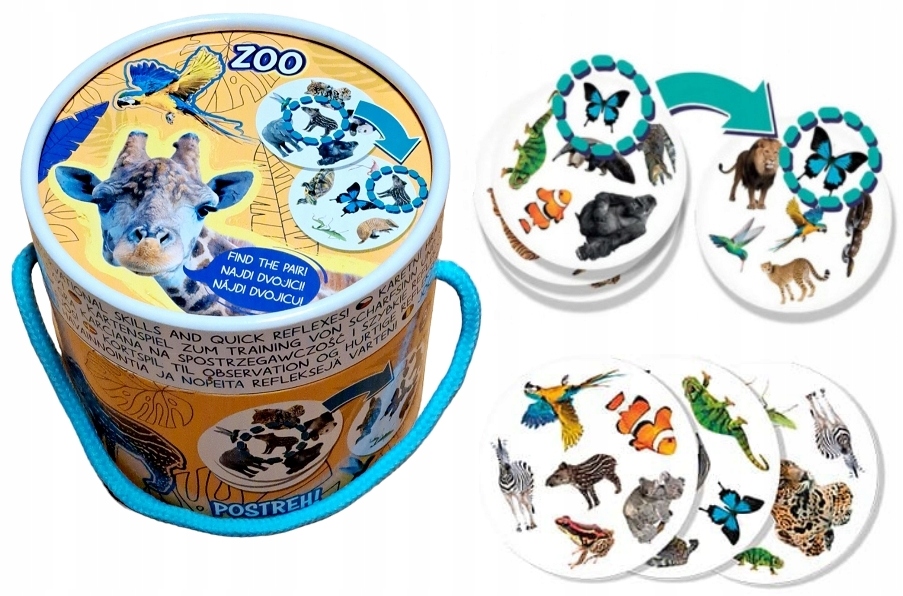 Gra Bądź jak najszybszy - Zoo – Ekscytująca gra karciana dla całej rodziny