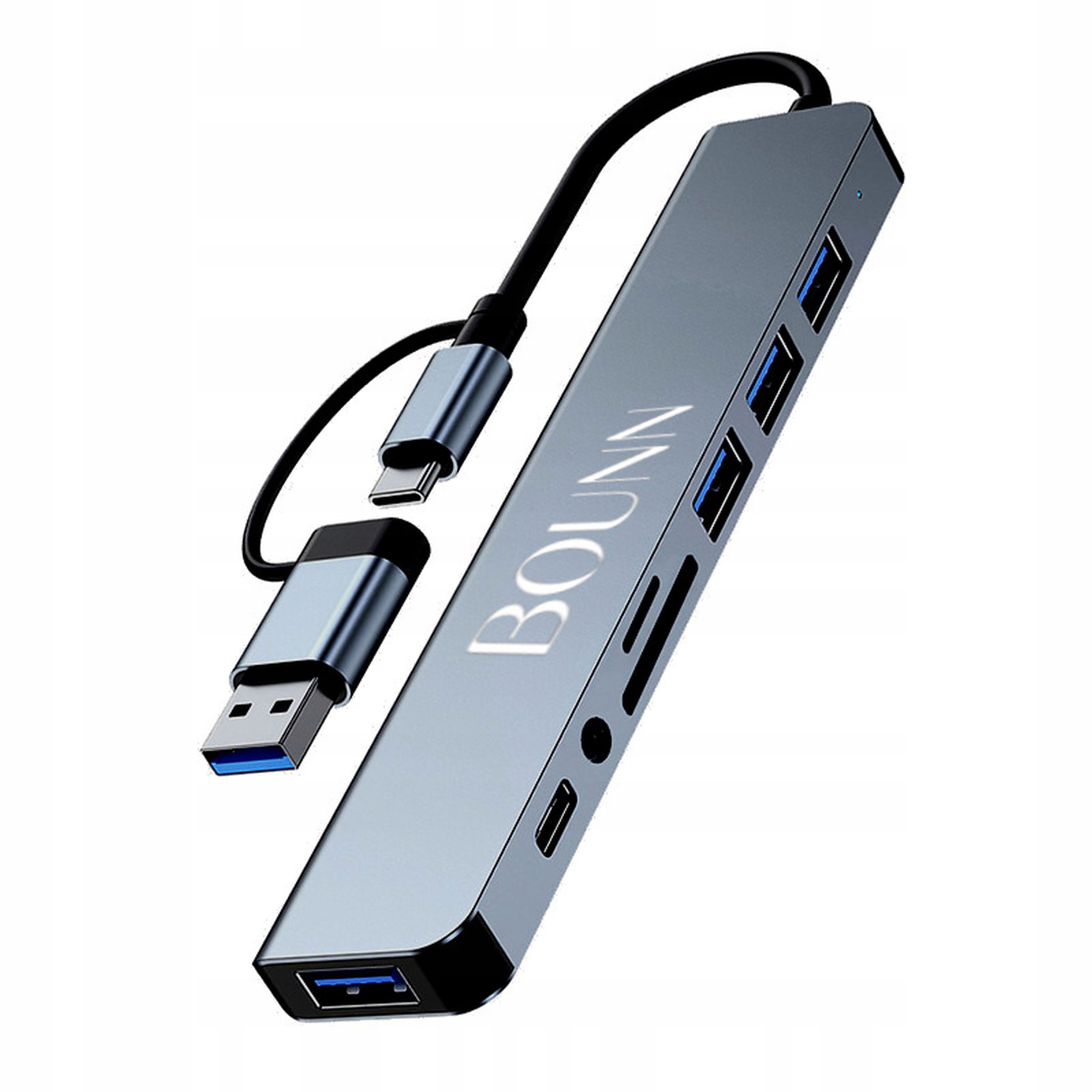 Bounn Hub USB-C + USB-A 8w2 – Rozdzielacz z wieloma portami