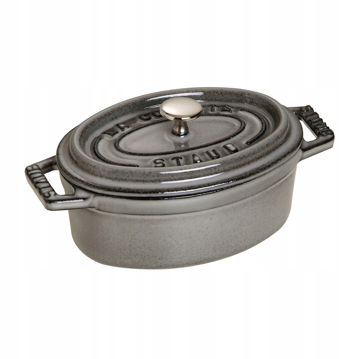 Mini garnek żeliwny owalny Staub - 250 ml, Grafitowy – Elegancja w Twojej kuchni