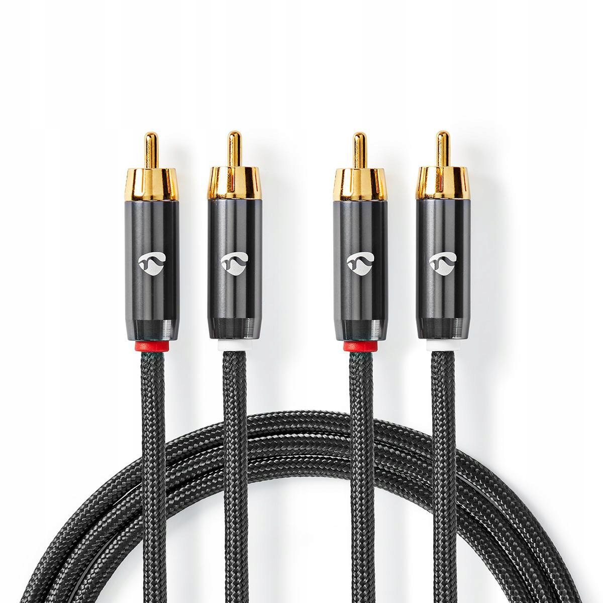 Kabel Nedis CATB24200GY20 – Wysokiej jakości kabel audio 2x RCA