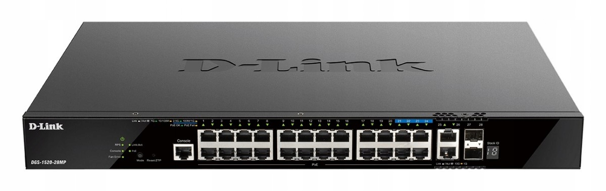 Przełącznik Smart DGS-1520-28MP/E – Wydajność i elastyczność w zarządzaniu siecią