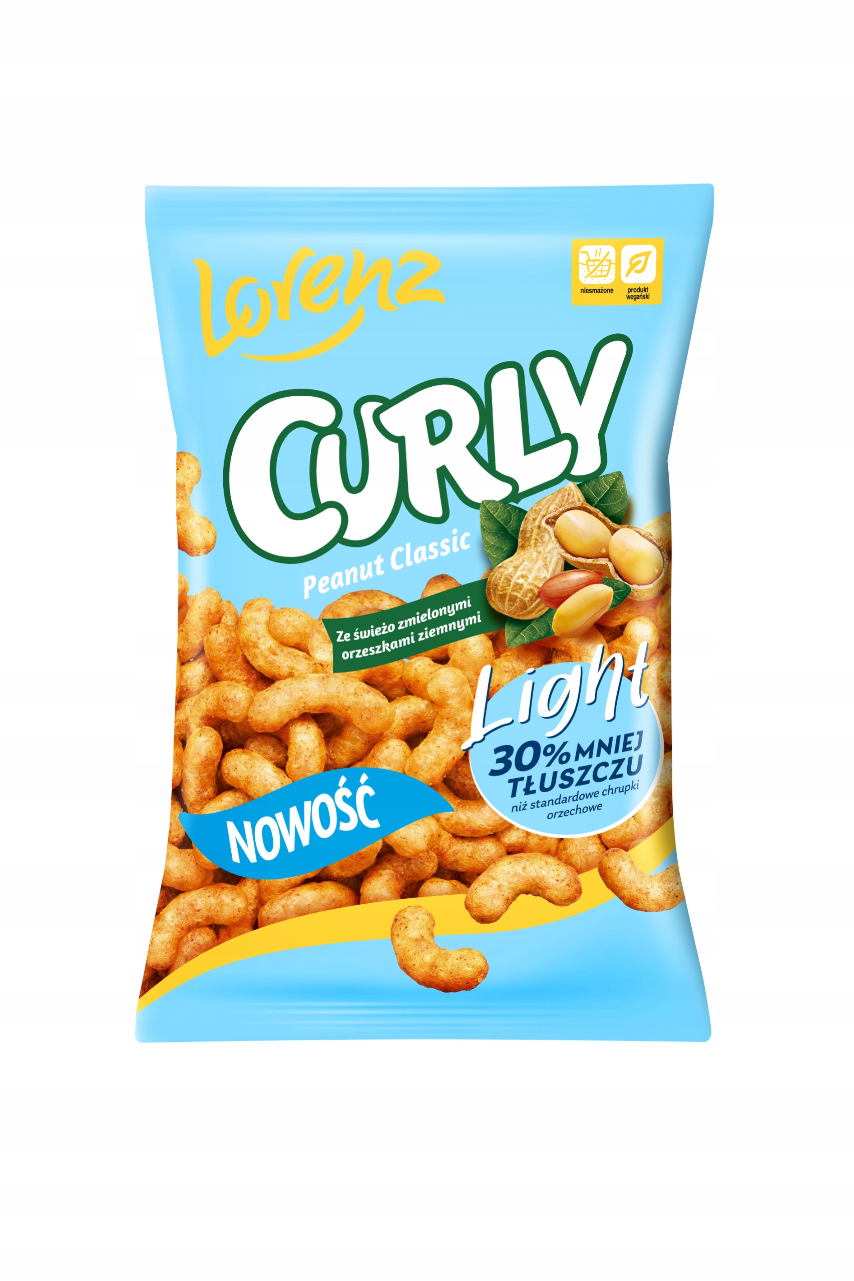 Lorenz Curly Chrupki Orzechowe Light 100 g – Idealna przekąska na każdą okazję