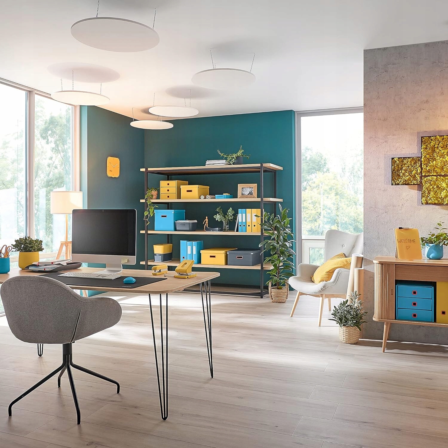 Leitz Pudła CS Cosy M szary – Praktyczne rozwiązanie do przechowywania