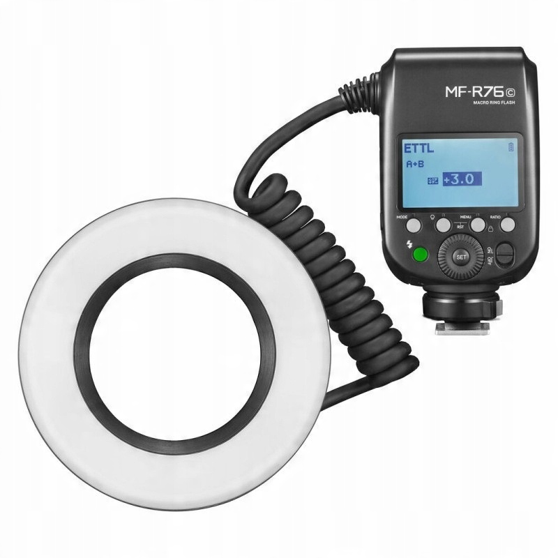 Godox MF-R76C Macro Ring Flash do Canon – Lampa błyskowa do fotografii makro
