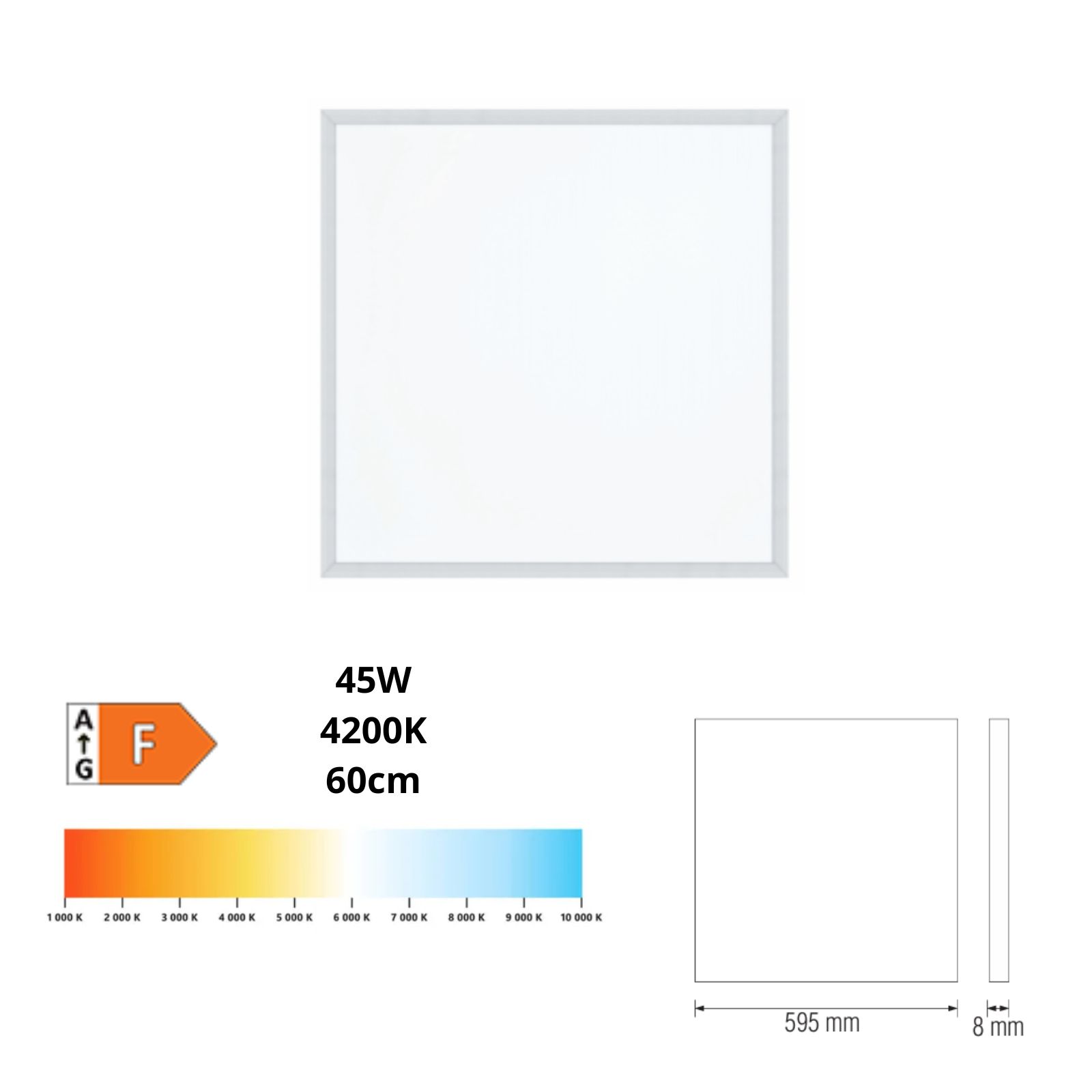 Panel sufitowy GALAKSI-45 60x60cm 45W – Nowoczesne oświetlenie do każdego wnętrza