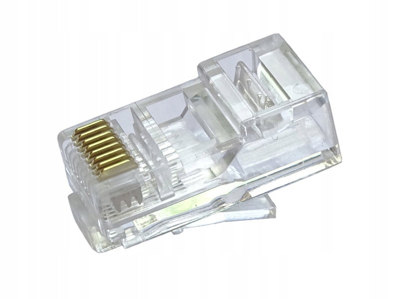 Wtyk telefoniczny RJ45 8P 8C (drut) przelotowy CAT.5E – Idealne połączenie dla Twojej sieci