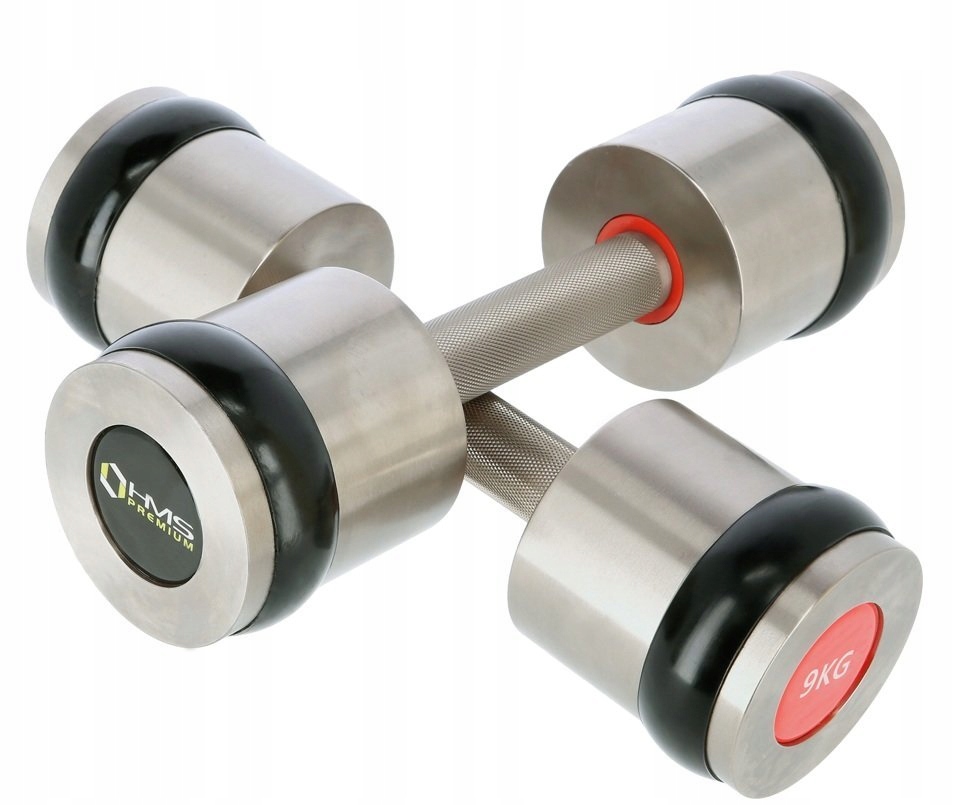Hantle HH09 chromowane 2 x 9 kg – Idealne do treningu siłowego i fitness