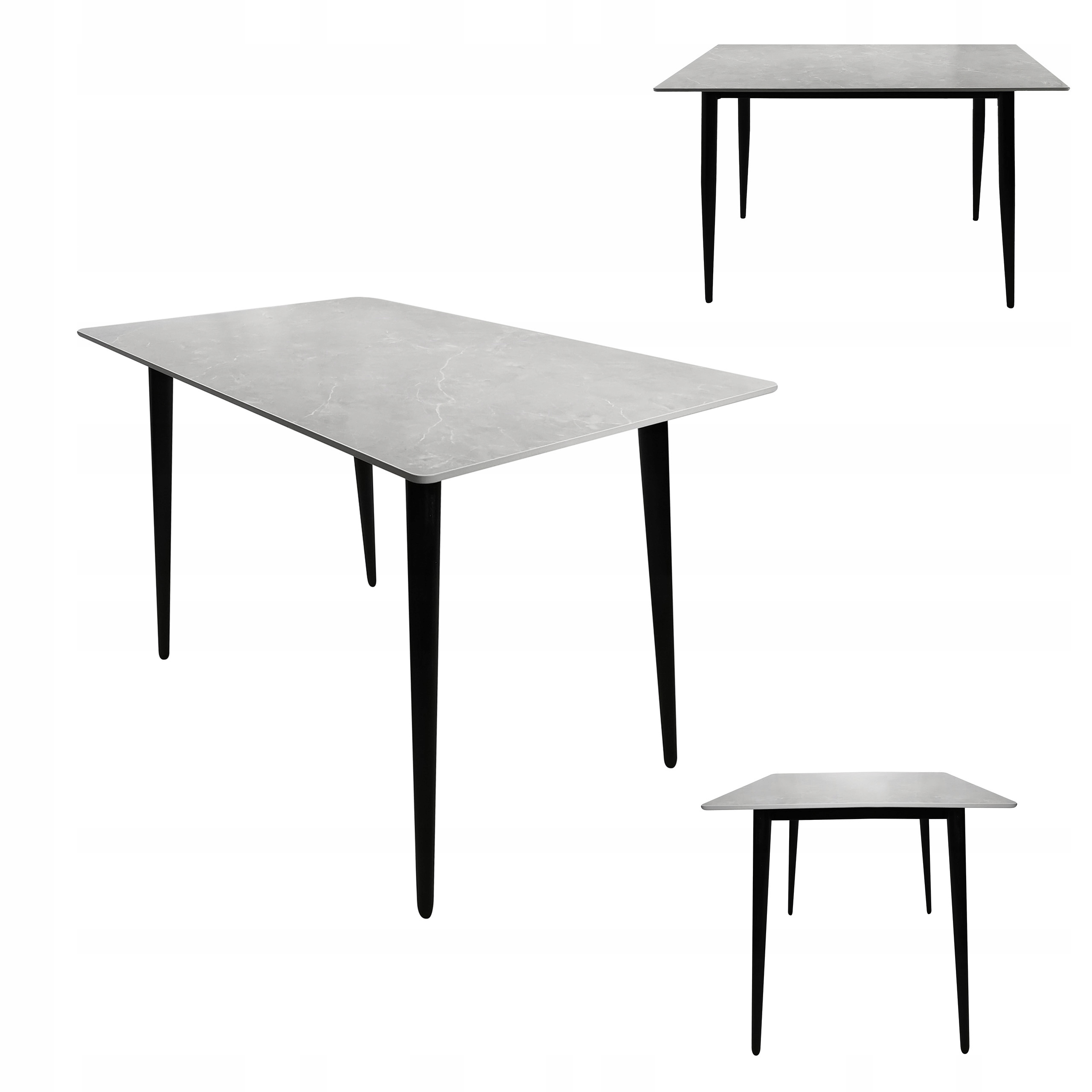 Stół do kuchni jadalni salonu ceramiczny blat Venezia 120x70x75 szary – Elegancja i funkcjonalność w Twoim wnętrzu