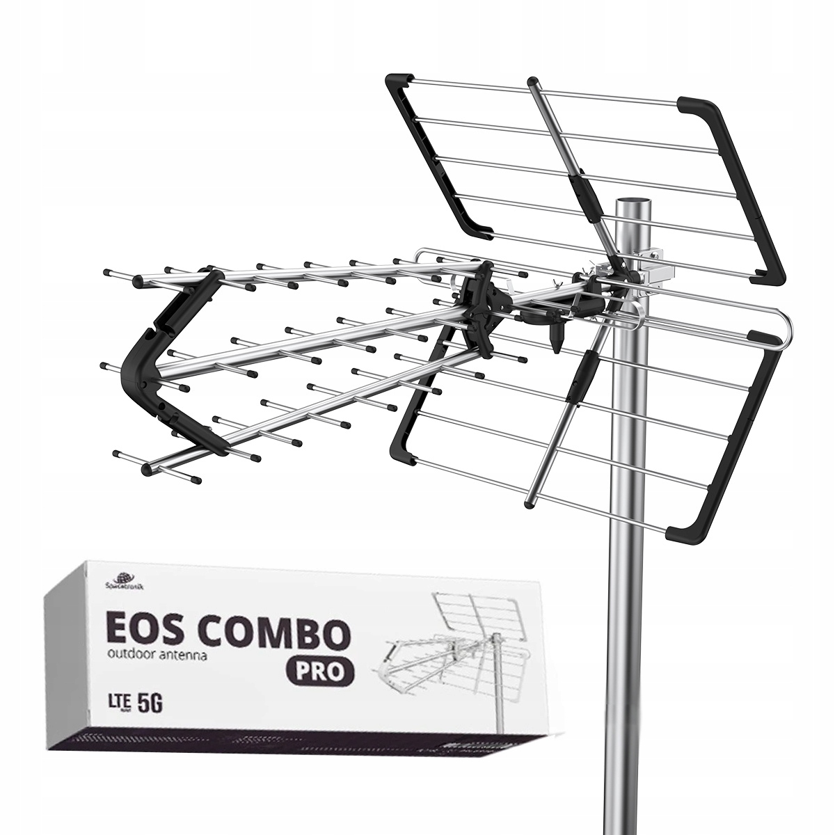 Antena RTV Spacetronik Antena kierunkowa DVB-T2 Spacetronik EOS PRO Combo UHF+VHF LTE 5G – Doskonały odbiór telewizji