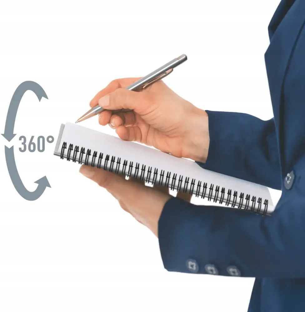 Funkcjonalność i trwałość – Oprawa drutowa umożliwiająca otwieranie 360°