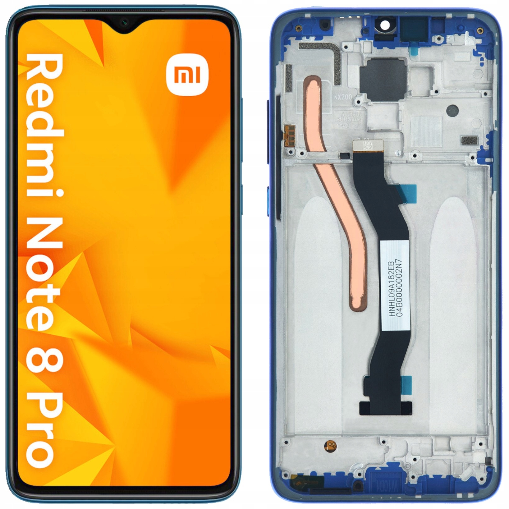 Wyświetlacz do Xiaomi Redmi Note 8 Pro LCD Ekran Niebieski Ramka – Idealne rozwiązanie dla Twojego smartfona