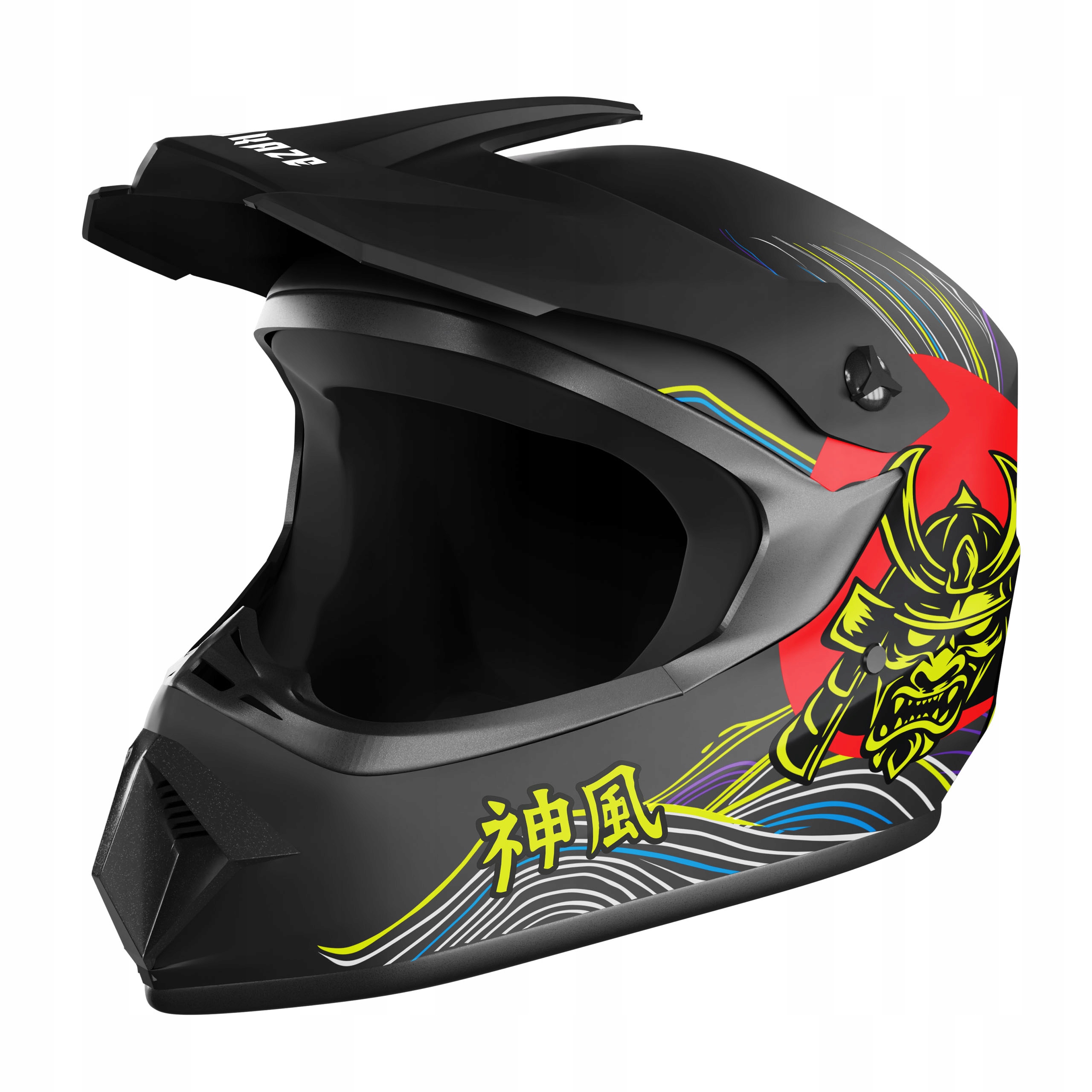 Kask pełny Kamikaze Tokyo Drift AKC207 – Bezpieczeństwo i styl w jednym