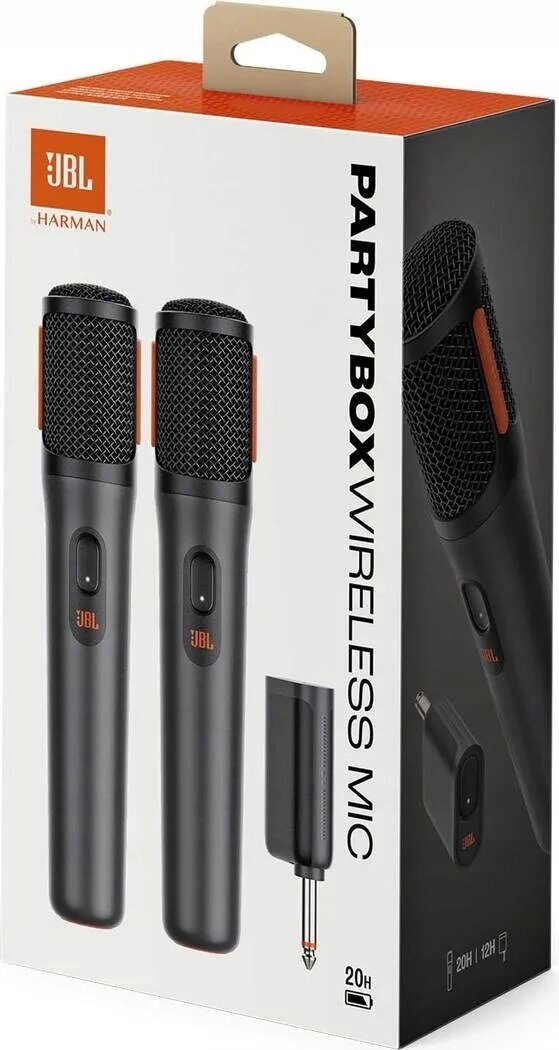 Mikrofon JBL PartyBox Wireless Mic Set Black – Idealny do karaoke i imprez