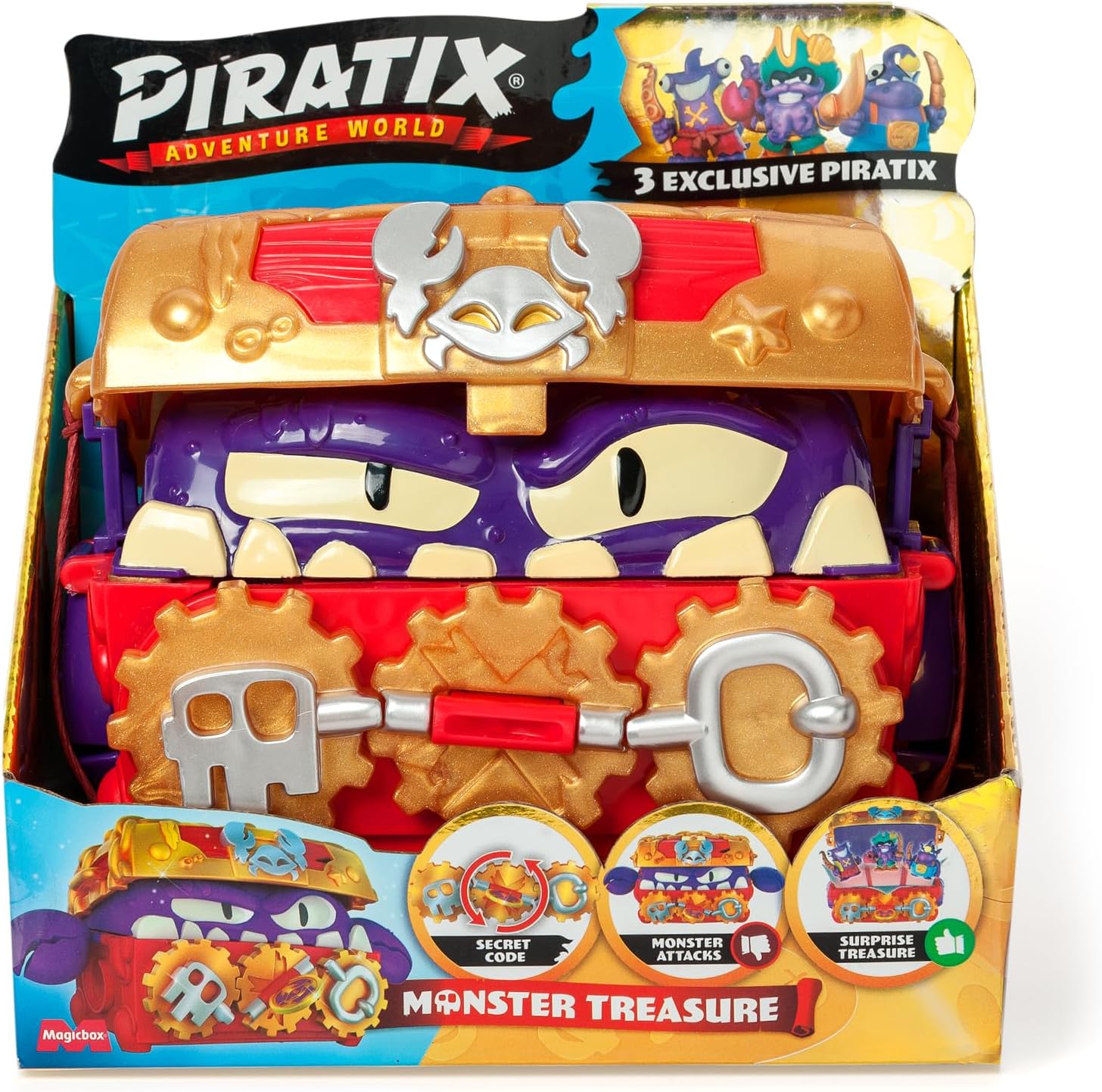 OrbicoPIRATIX Playset 1x6 Monster Treasure 30394 – Odkryj tajemnice pirackiego skarbu