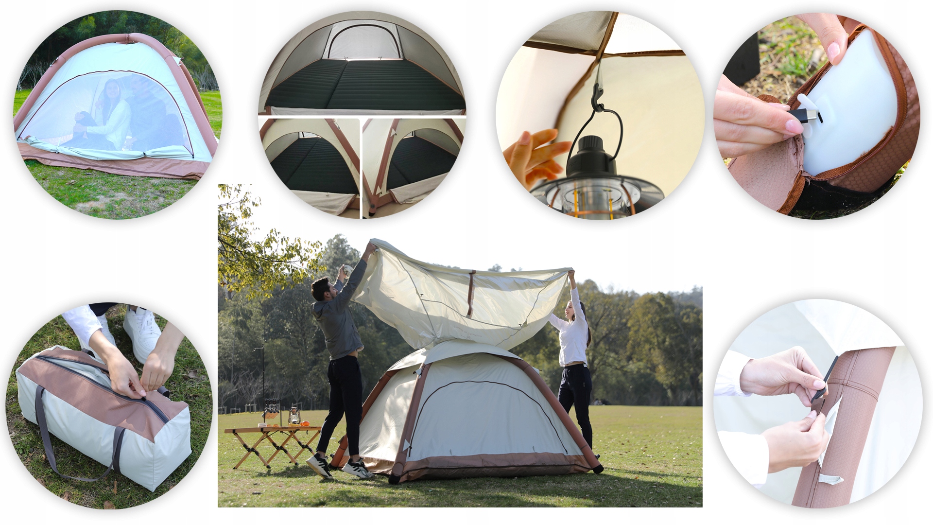 Szybkie i łatwe rozkładanie – Namiot samopompujący w kilka minut