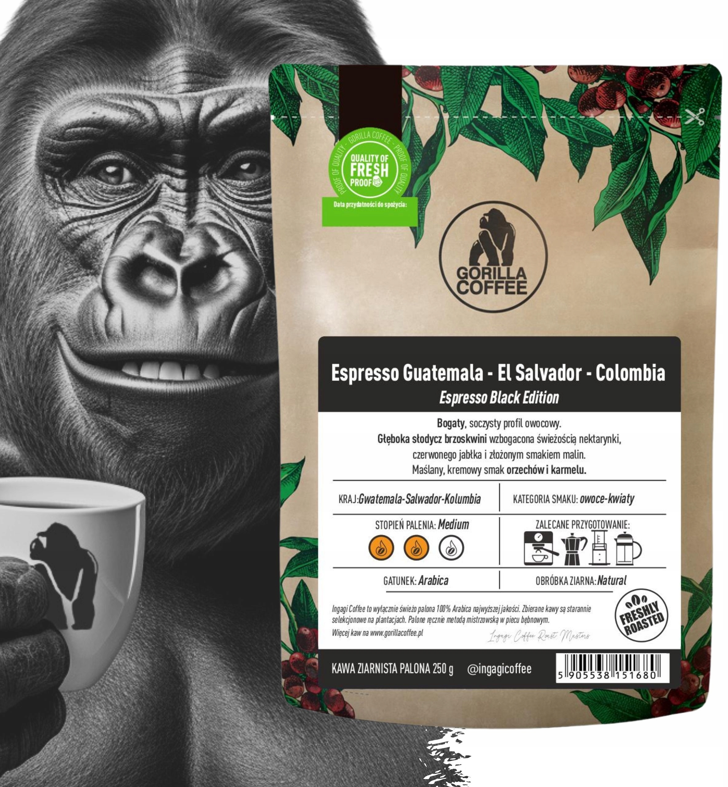 Kawa ziarnista Espresso No 1 1kg – Doskonały wybór dla miłośników espresso