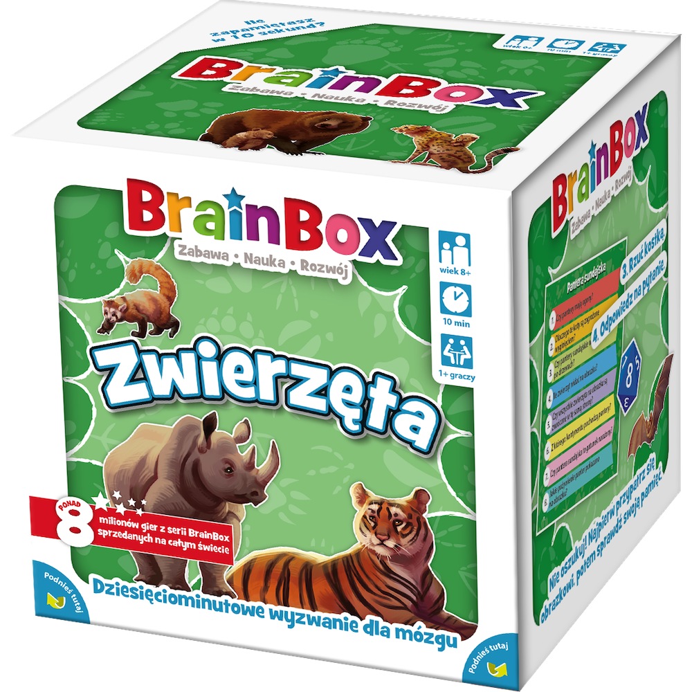 BrainBox - Zwierzęta – Wspólna zabawa i nauka o zwierzętach!