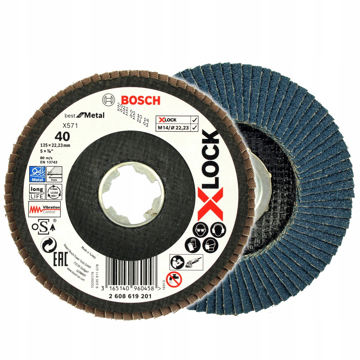 Flap Disc BfM 125 mm G40 X-Lock – Doskonałe narzędzie do szlifowania metali