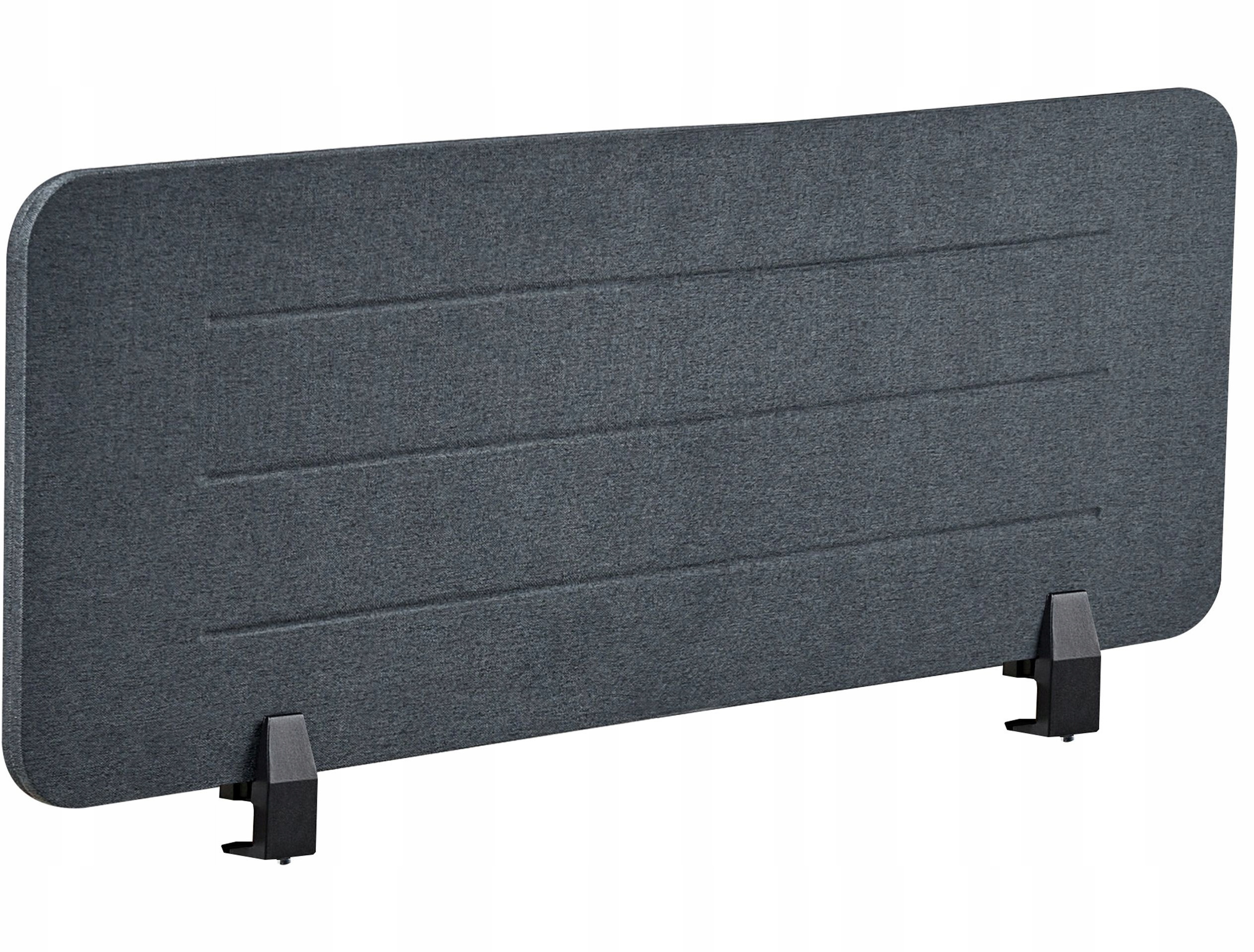 Przegroda na biurko 120 x 40 cm ciemnoszara ZIGGY – Stylowe i funkcjonalne rozwiązanie do biura