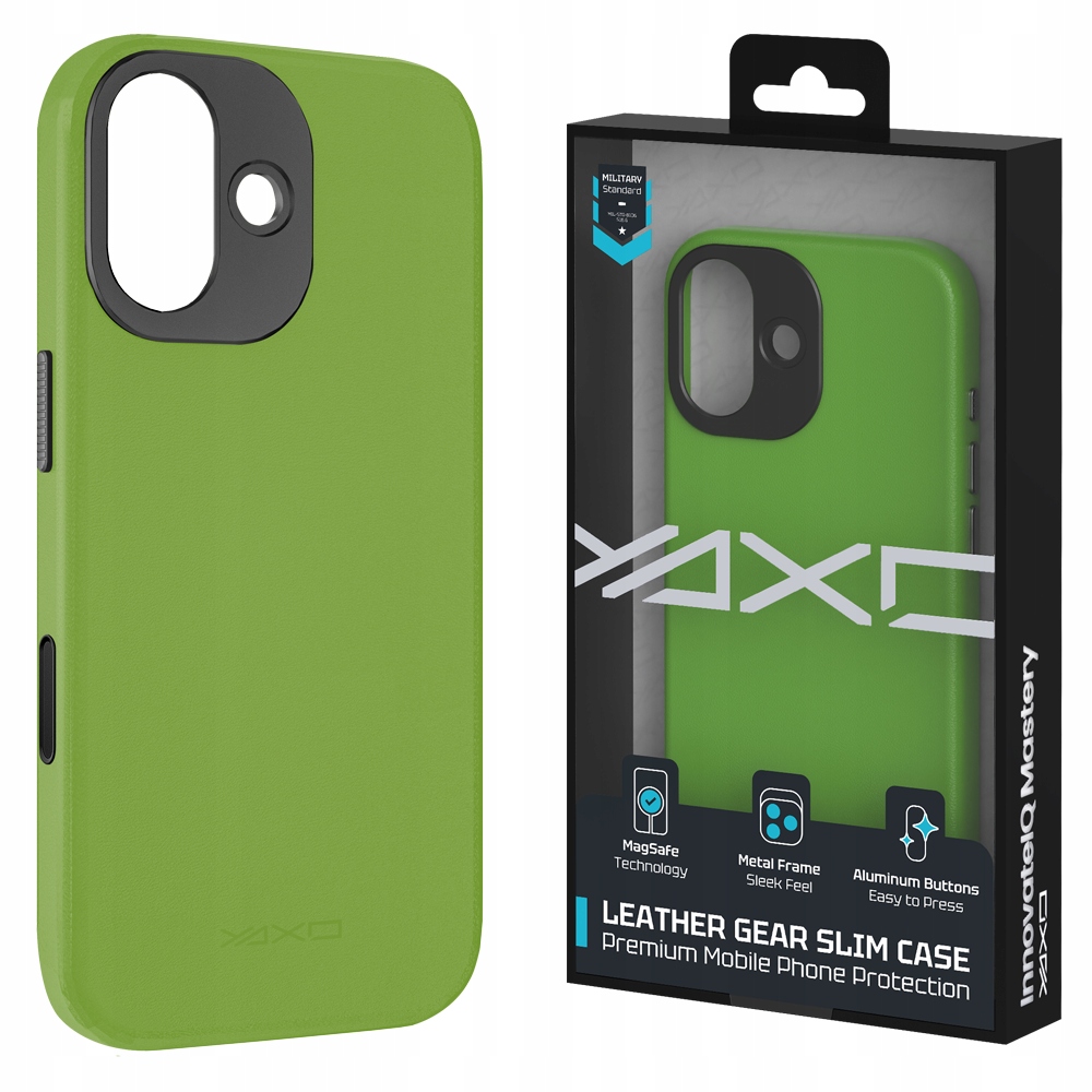 Etui na telefon YAXO Leather Gear Slim Case MagSafe do iPhone 17 – Elegancja i ochrona w jednym