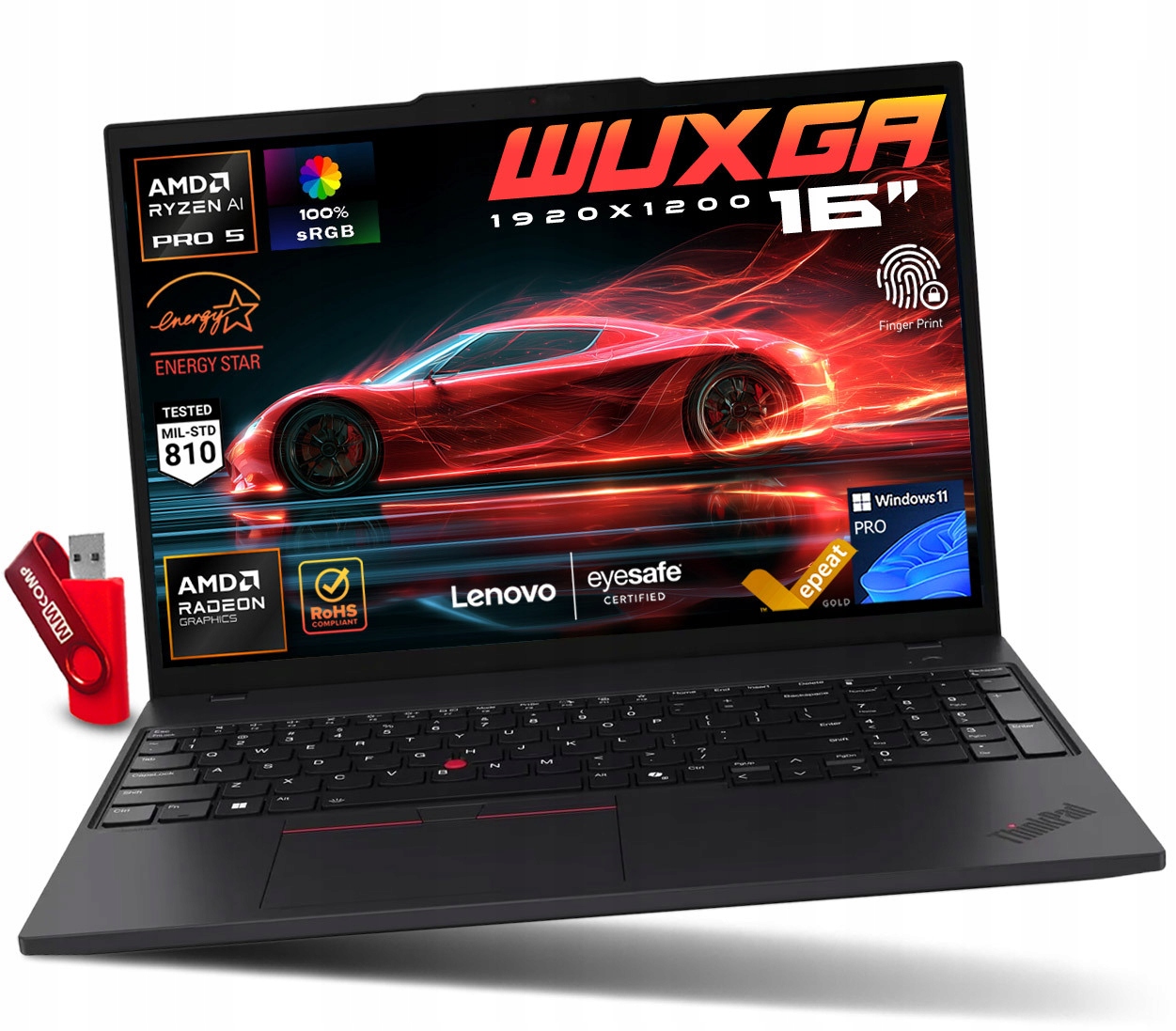 Laptop Lenovo ThinkPad T16 G4 Ryzen AI 5 PRO – Wydajność i elegancja w jednym