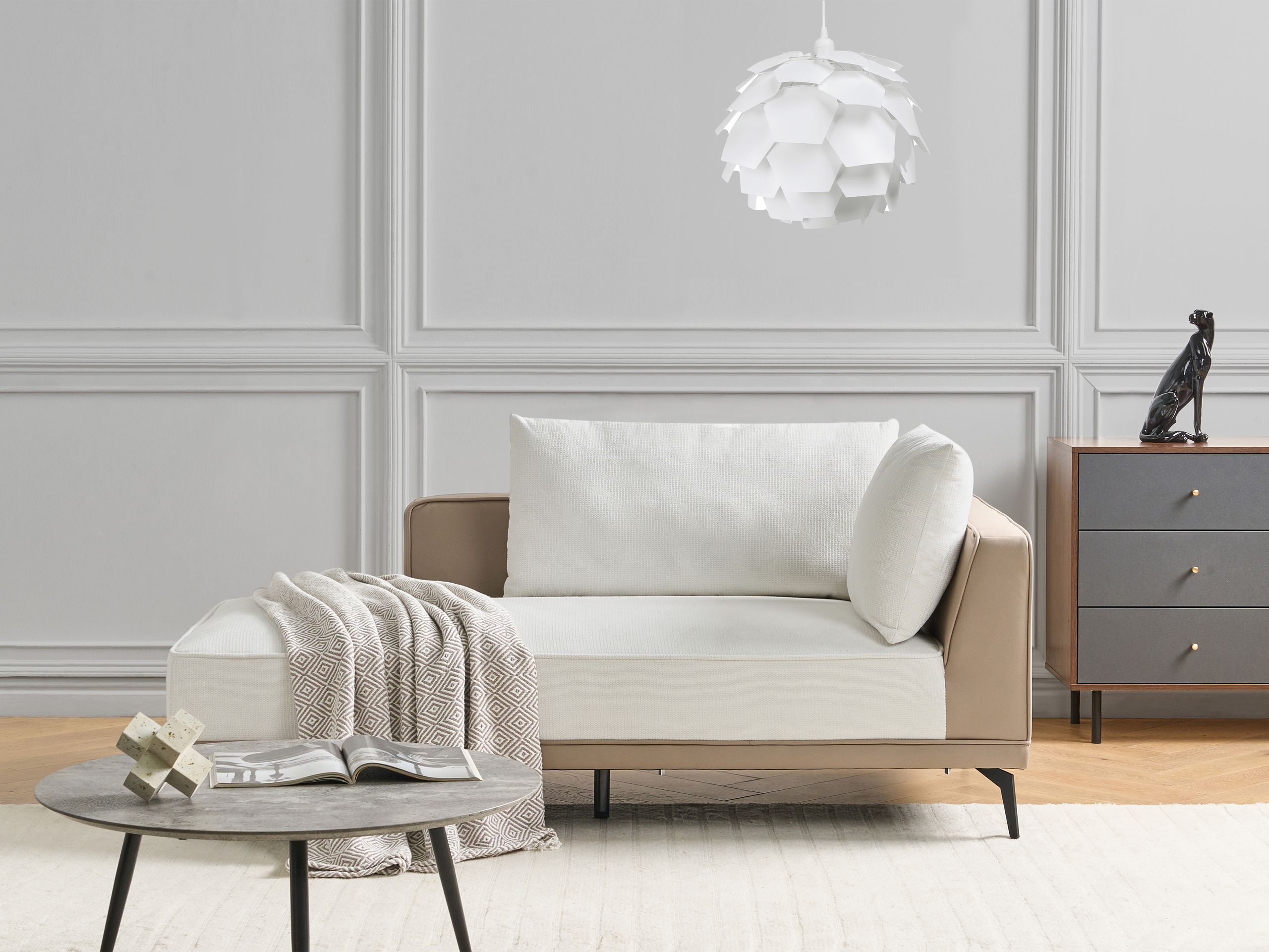 Modułowa konstrukcja z dodatkowymi poduszkami