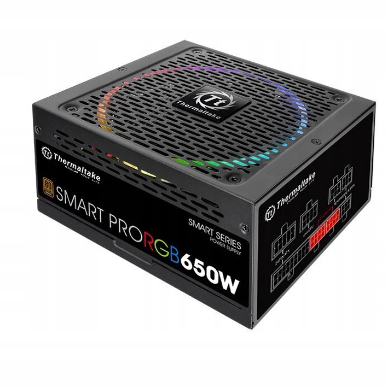 Zasilacz Thermaltake Smart Pro RGB 650W – Wydajność i styl w jednym
