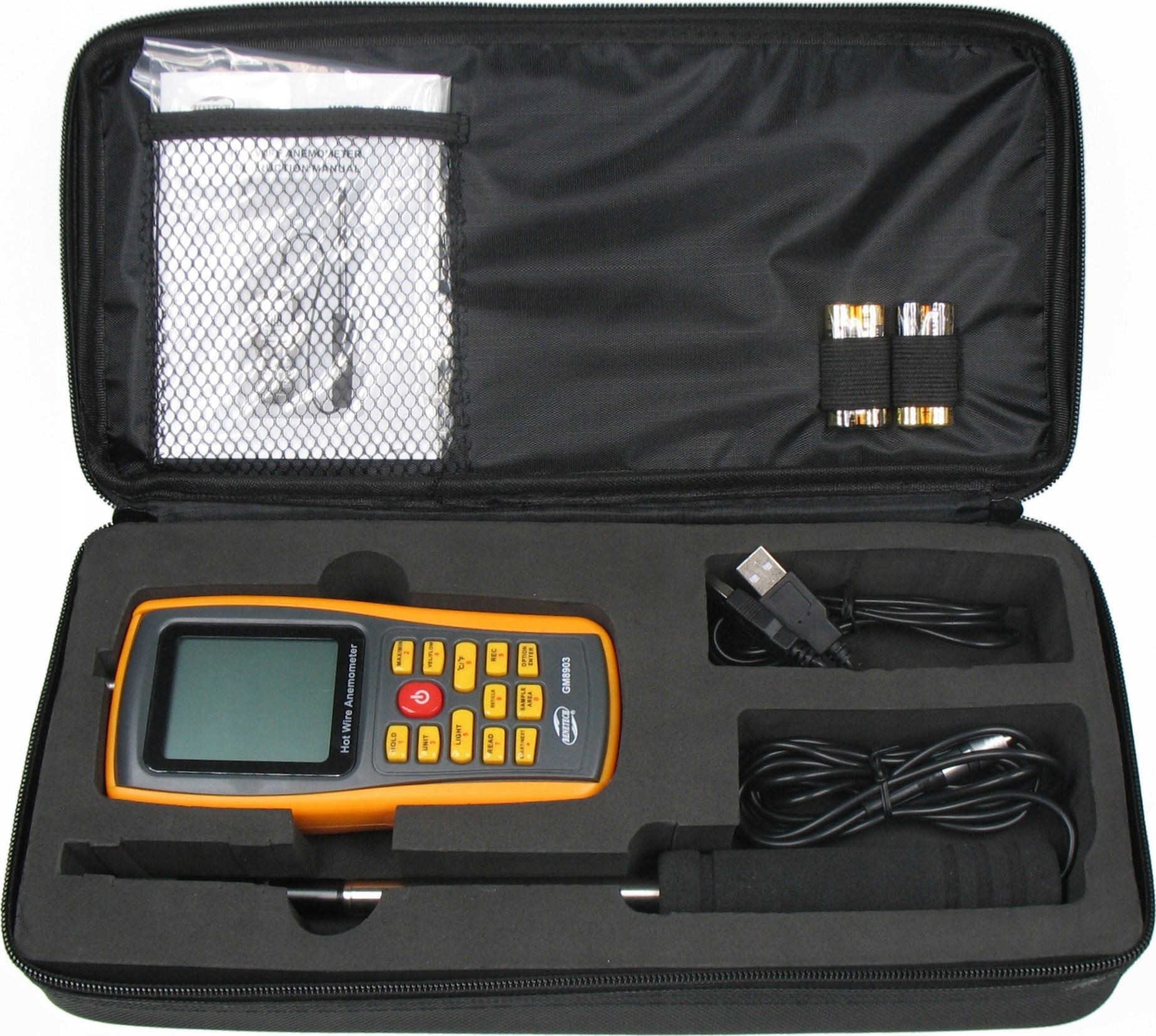 Kompaktowy anemometr z termoparą – Idealny do zastosowań przemysłowych