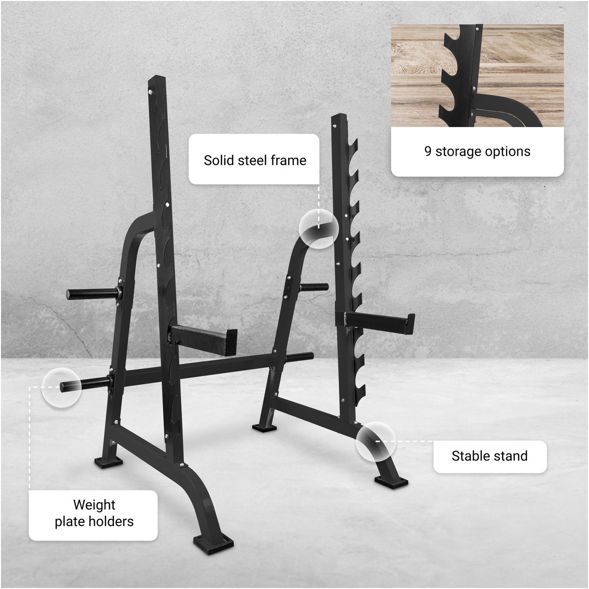 Wiele miejsca do przechowywania sprzętu