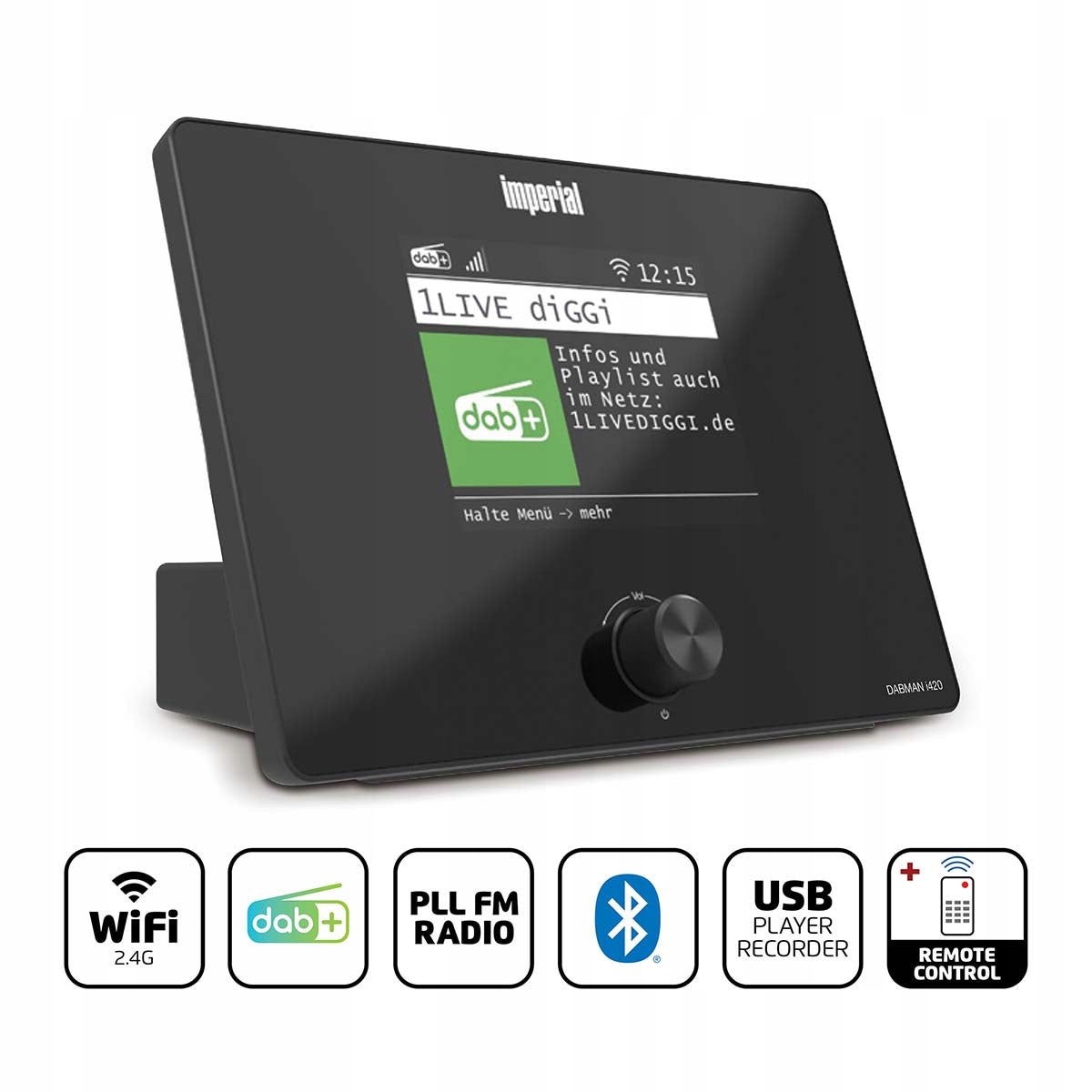 Internetowe DABMAN i420 DAB+ FM BT USB – Kompaktowe radio hybrydowe dla każdego