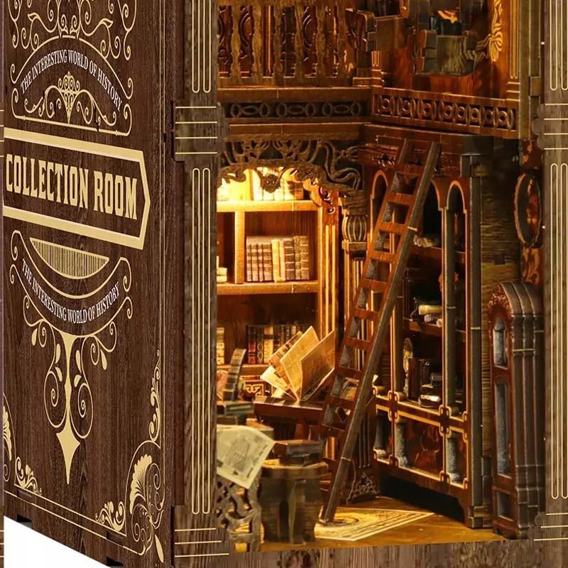 Miniaturowy domek 'Księga zaklęć ochronnych' – Stwórz swoją magiczną przestrzeń