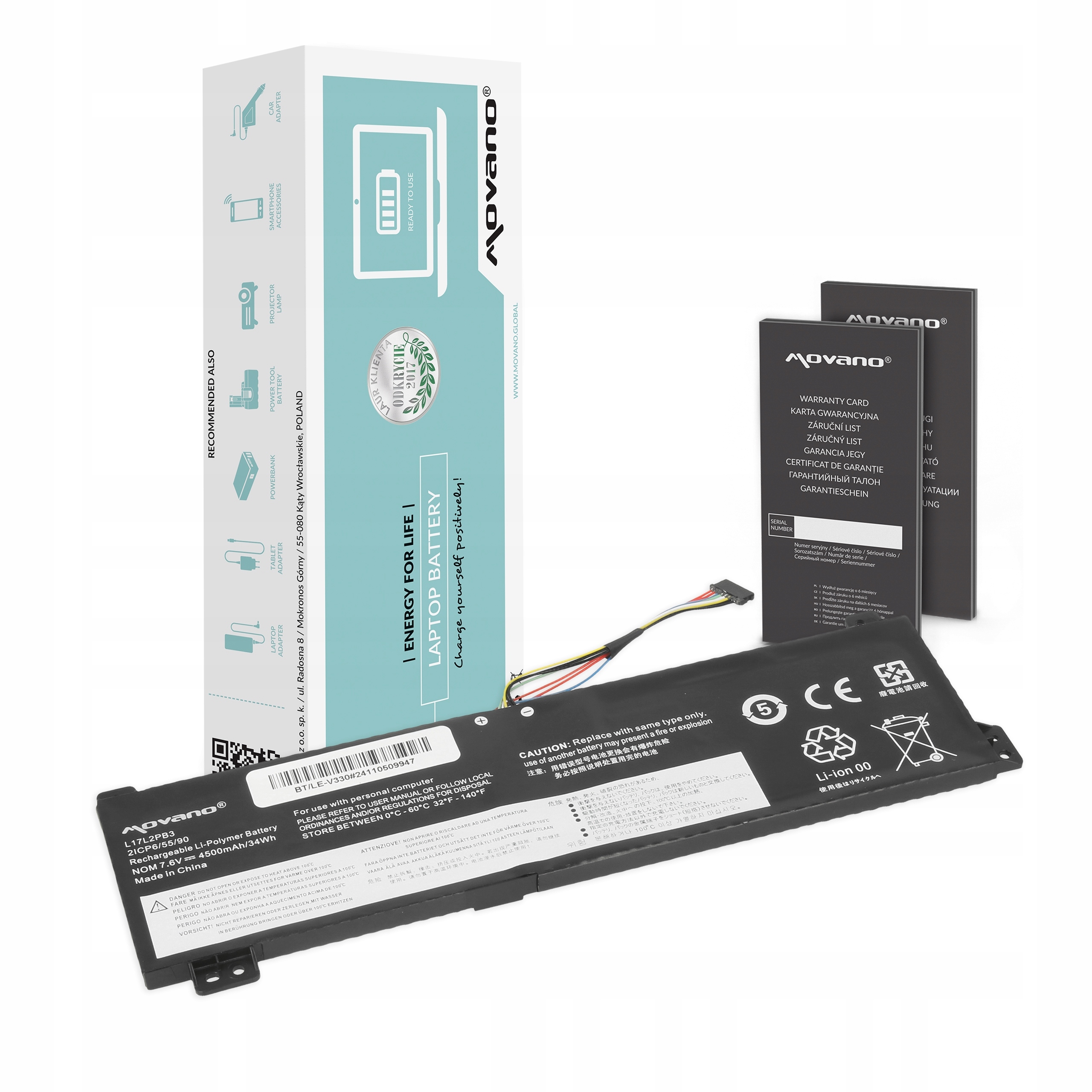 Bateria Movano do Lenovo V130-15IGM, V330-15IKB – Wydajność i niezawodność