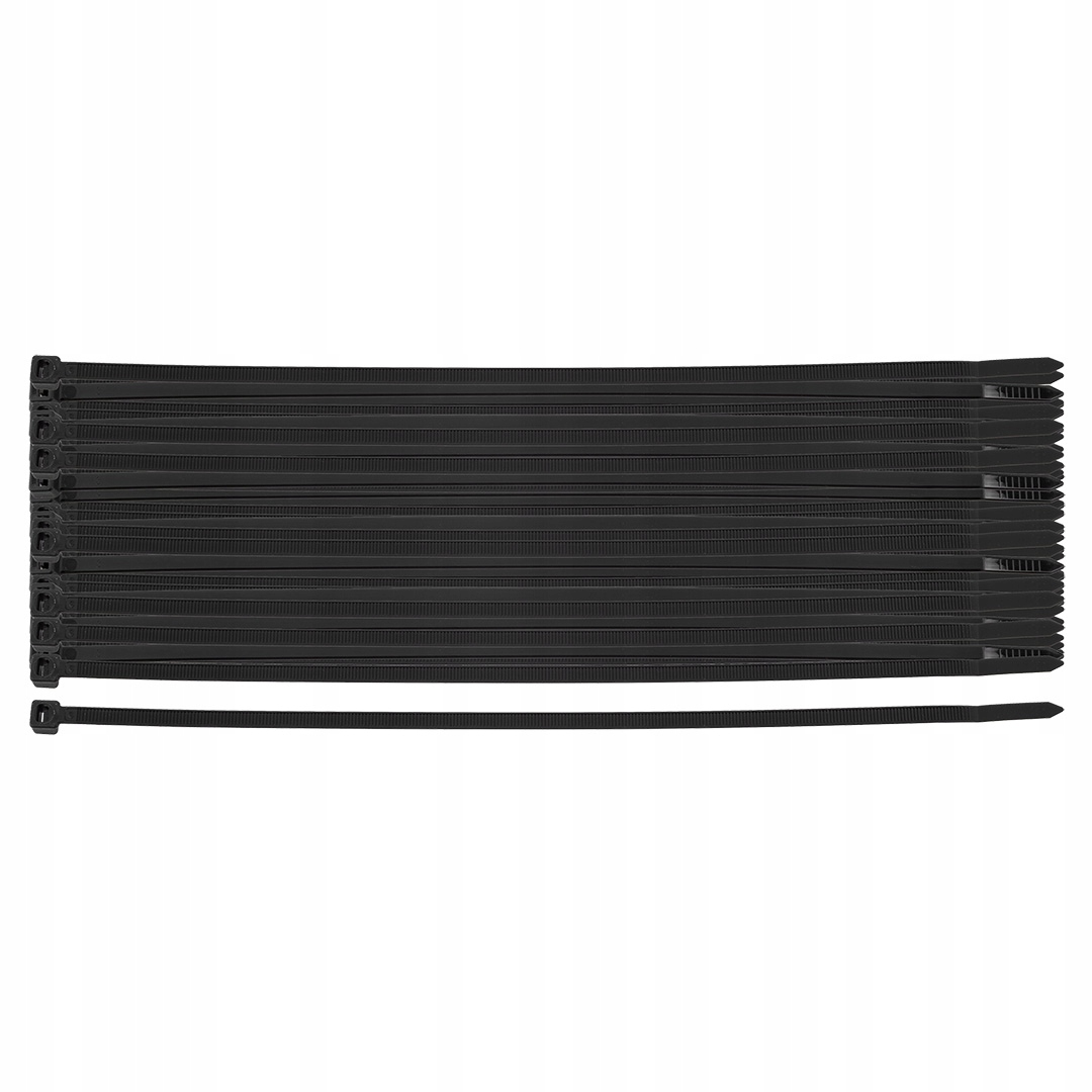 Opaski zaciskowe EXTREME 4.8 × 200 mm, czarne, 100 szt. – Niezbędny element w każdym domu i ogrodzie